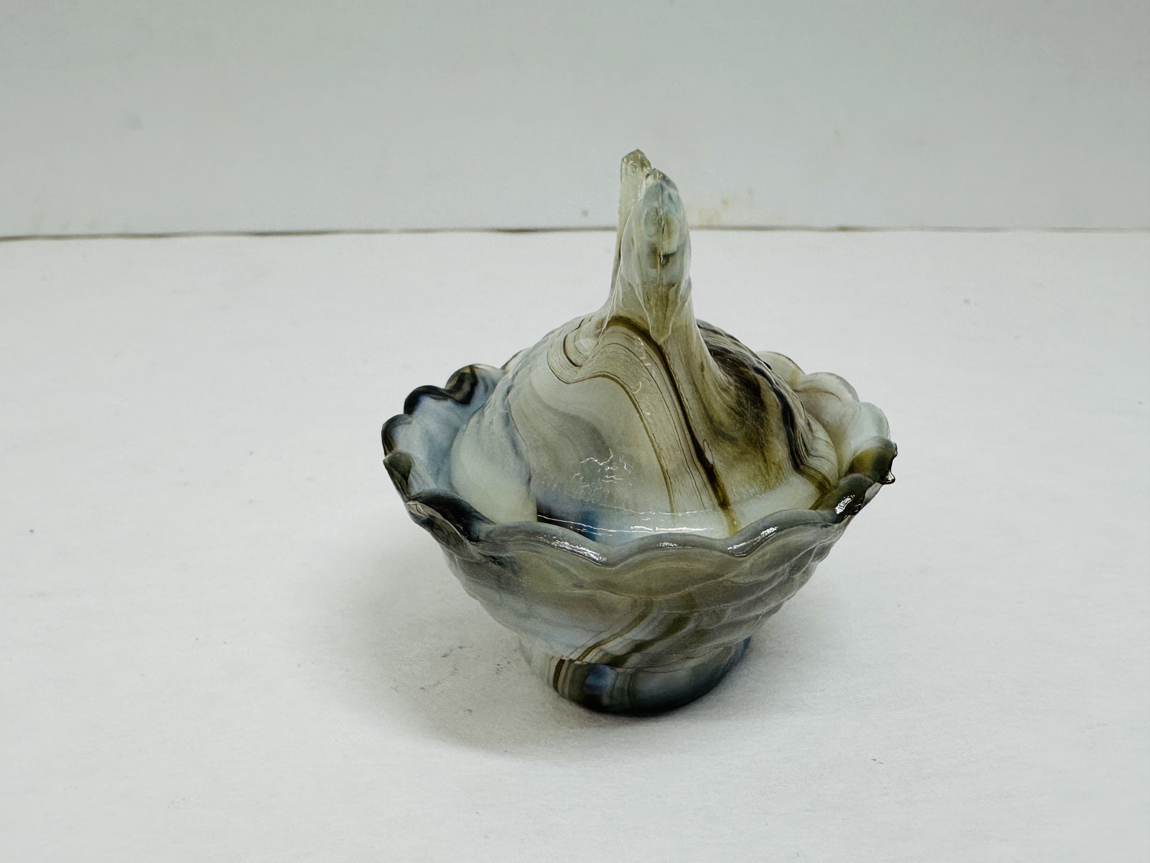 MINI BOYD SLAG GLASS HEN