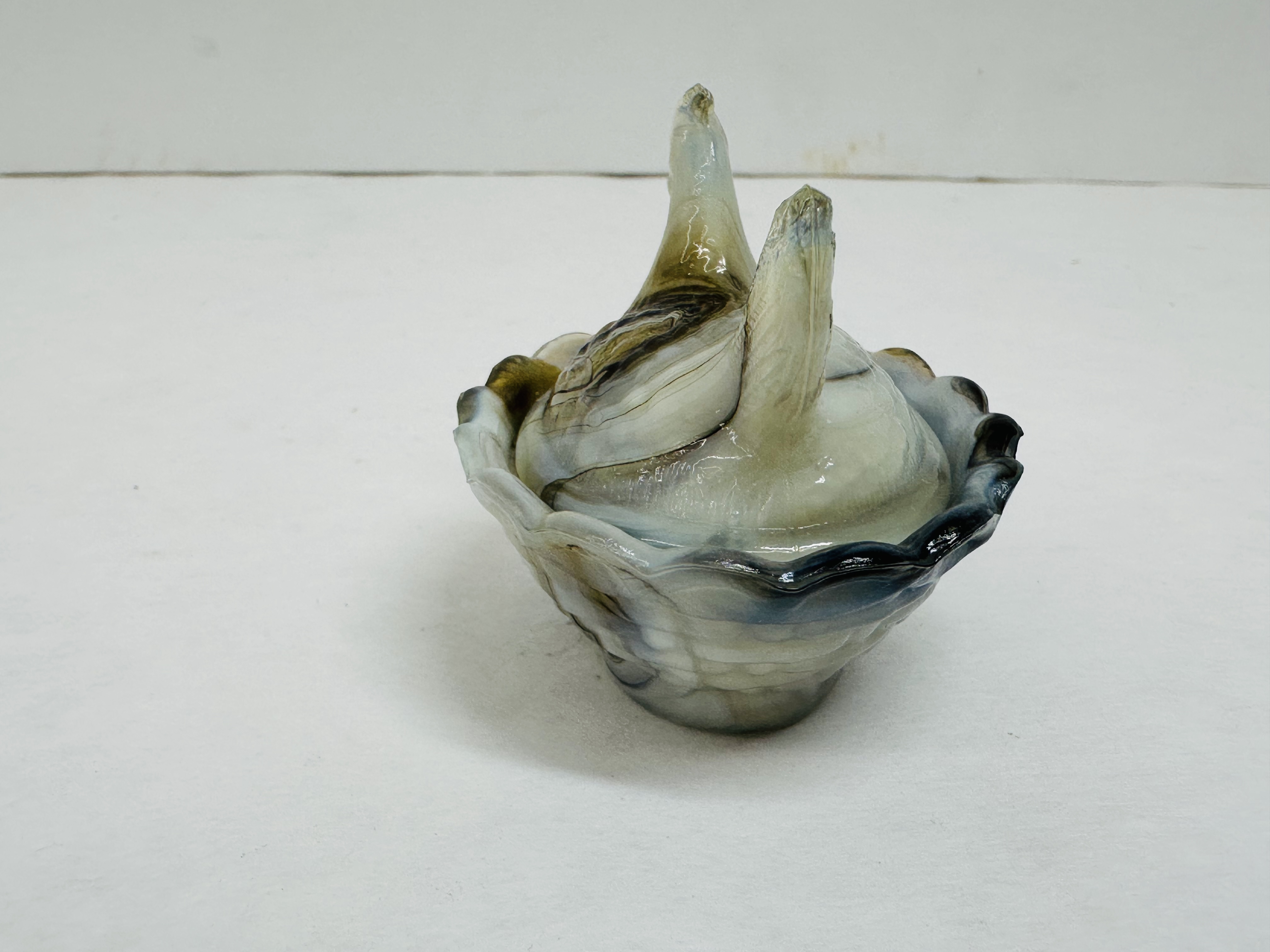 MINI BOYD SLAG GLASS HEN