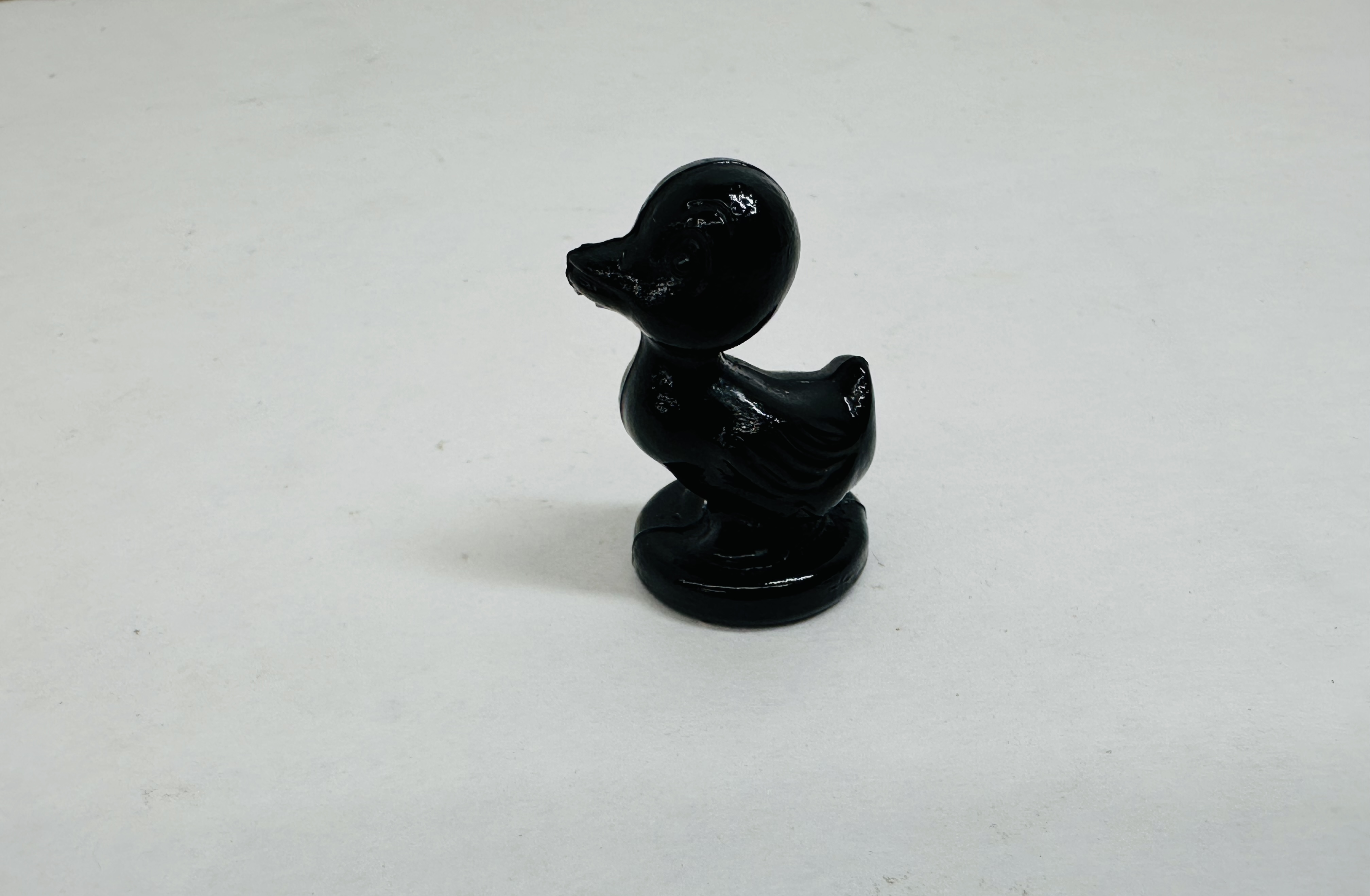 BOYD EBONY GLASS DUCK FIGURINE