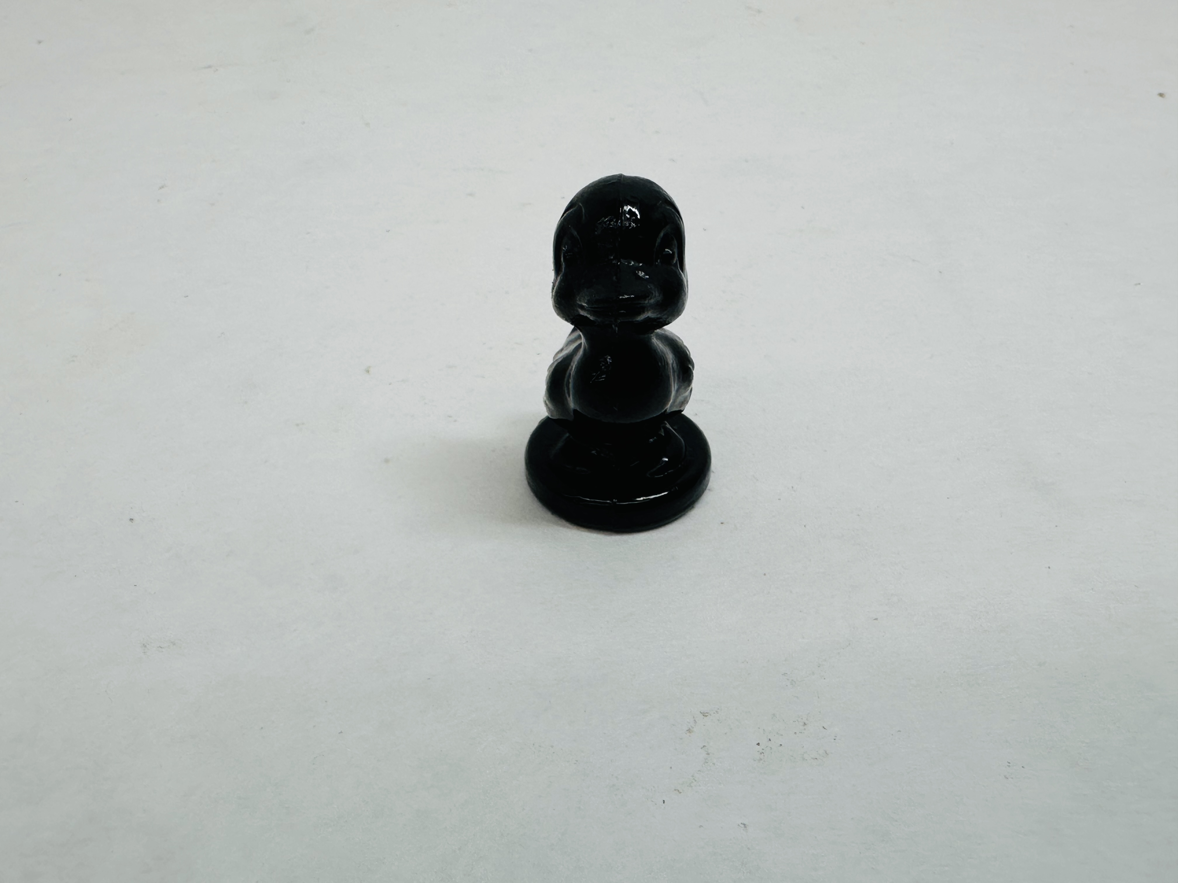 BOYD EBONY GLASS DUCK FIGURINE