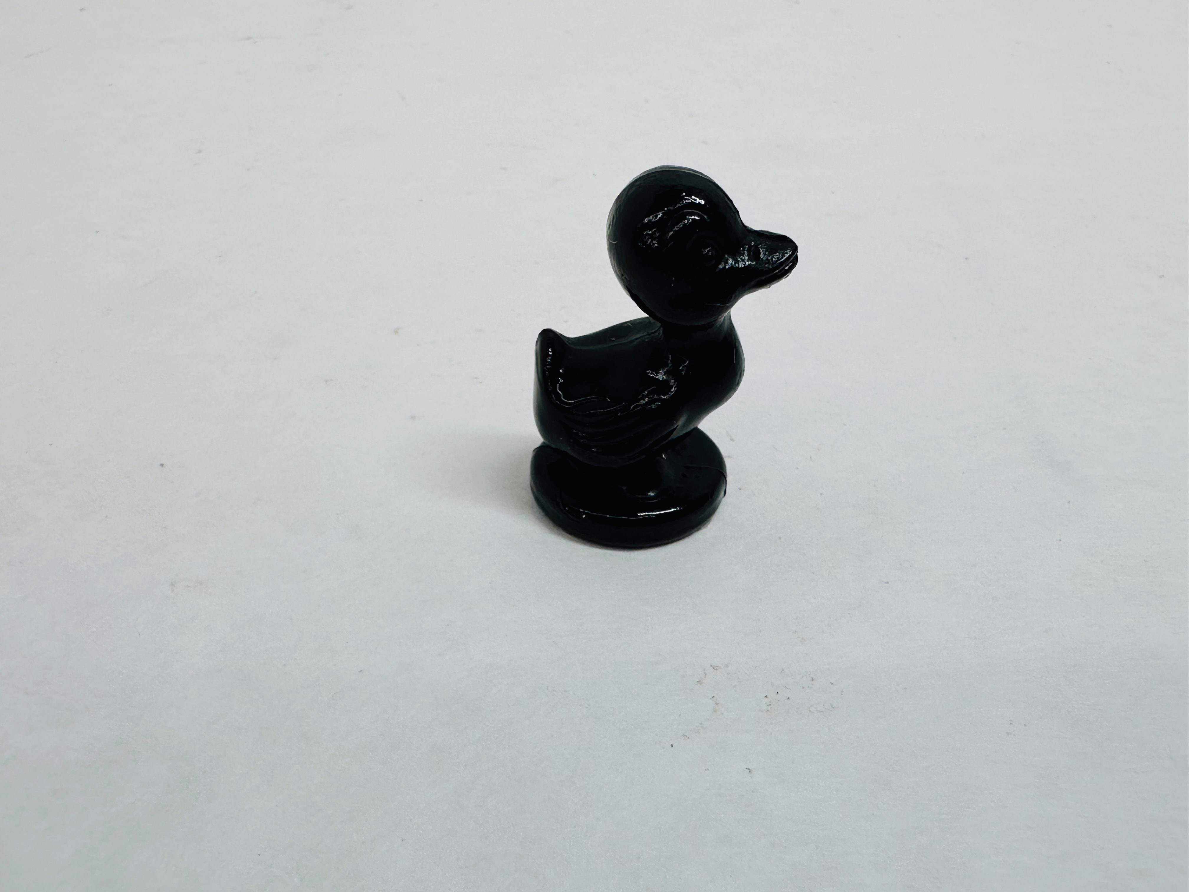 BOYD EBONY GLASS DUCK FIGURINE