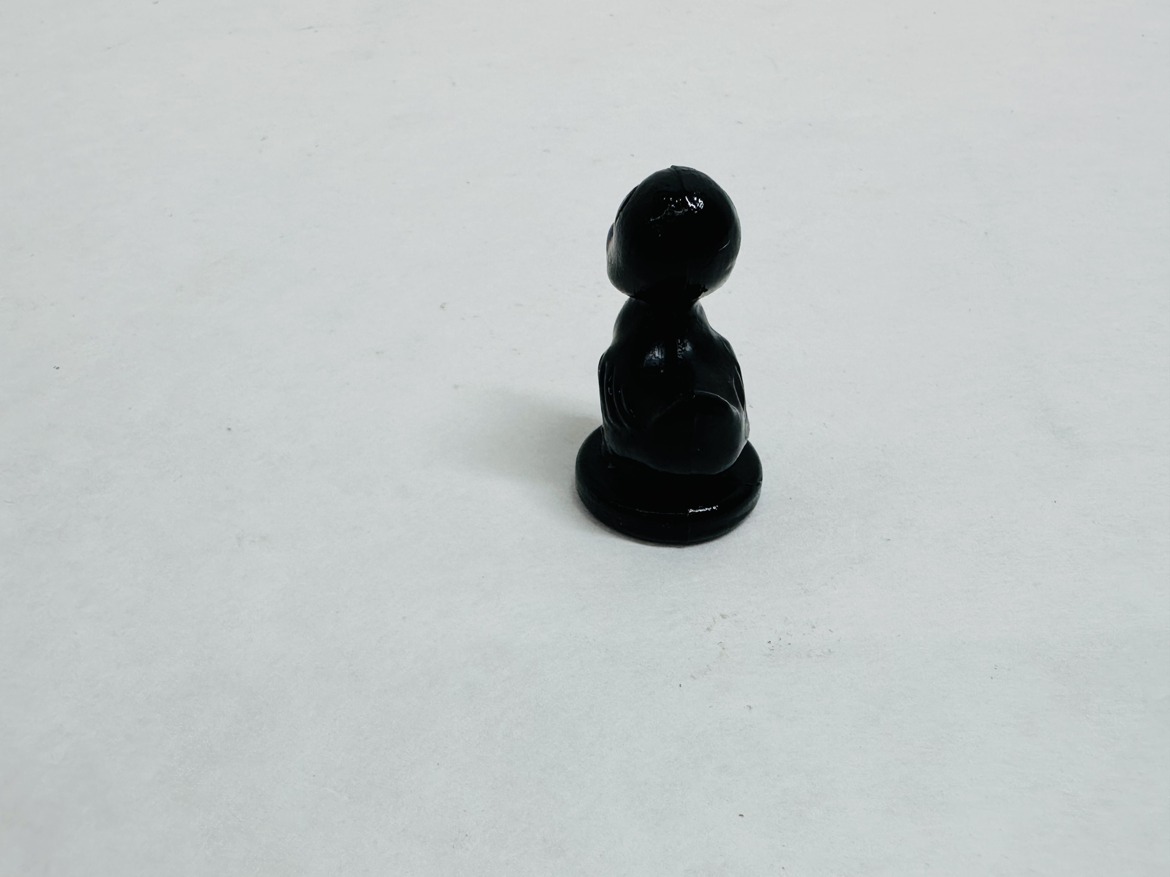 BOYD EBONY GLASS DUCK FIGURINE