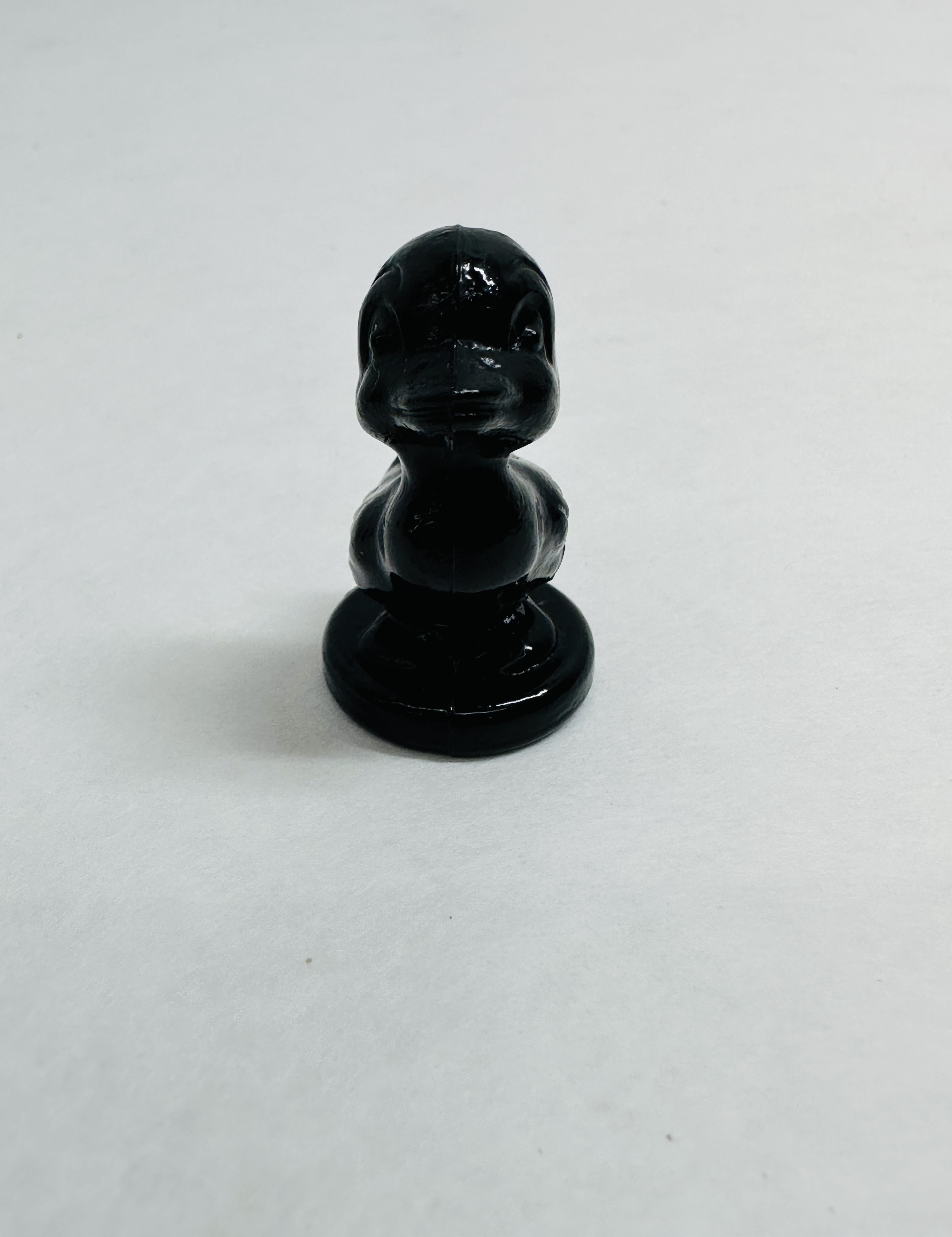 BOYD EBONY GLASS DUCK FIGURINE