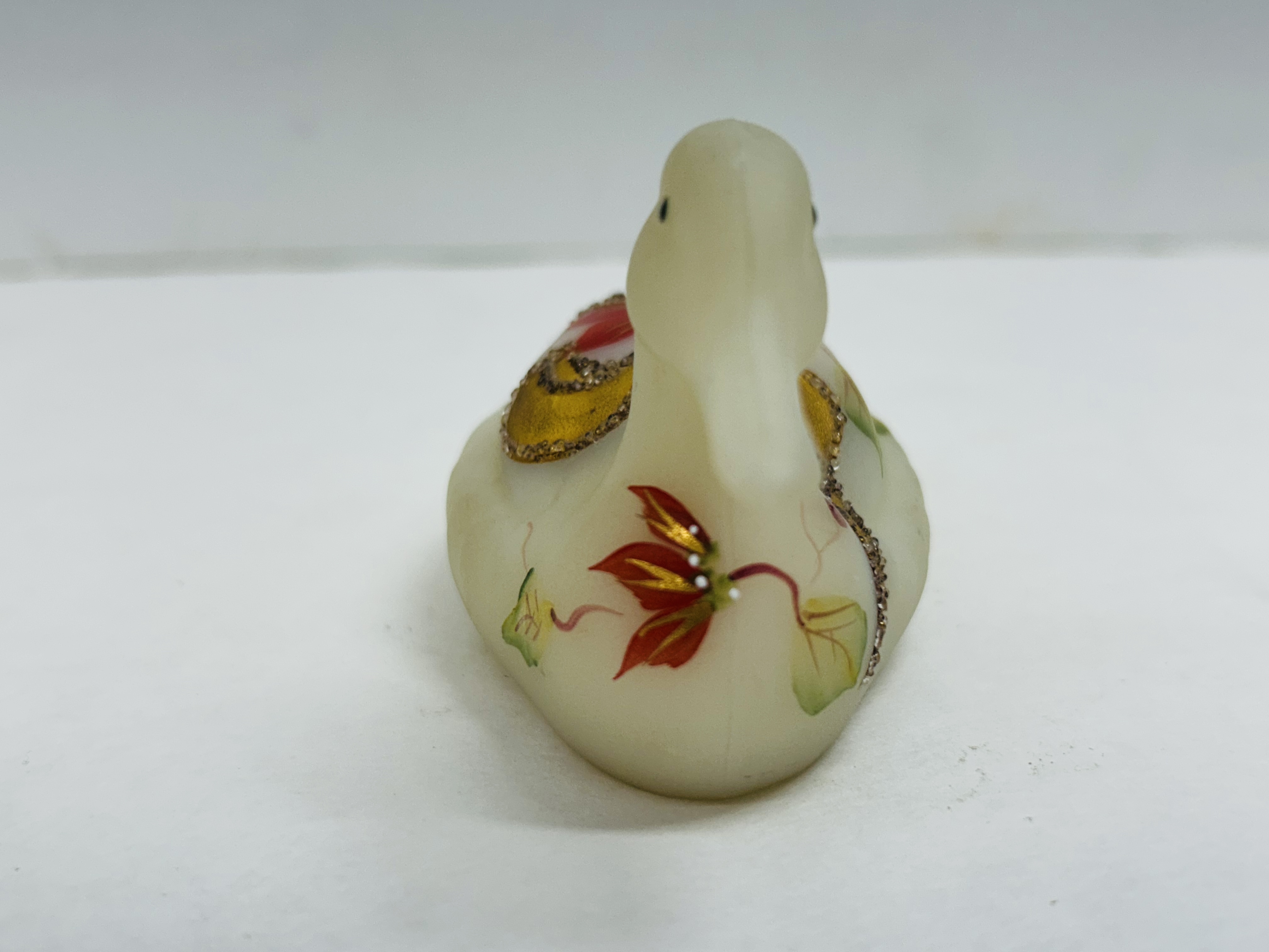 FENTON POINSETTIA SATIN DUCK, POWELL 1990S