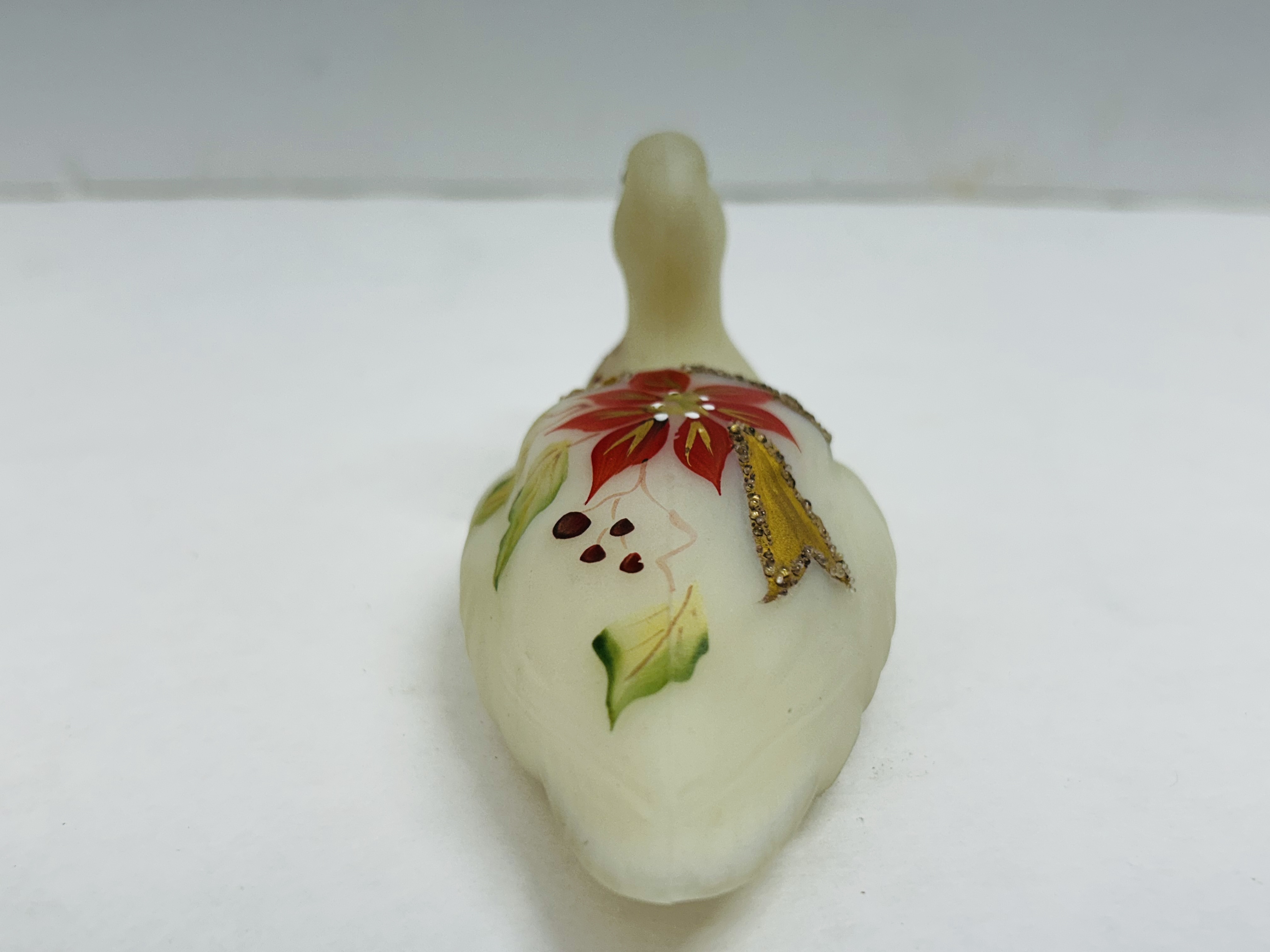 FENTON POINSETTIA SATIN DUCK, POWELL 1990S