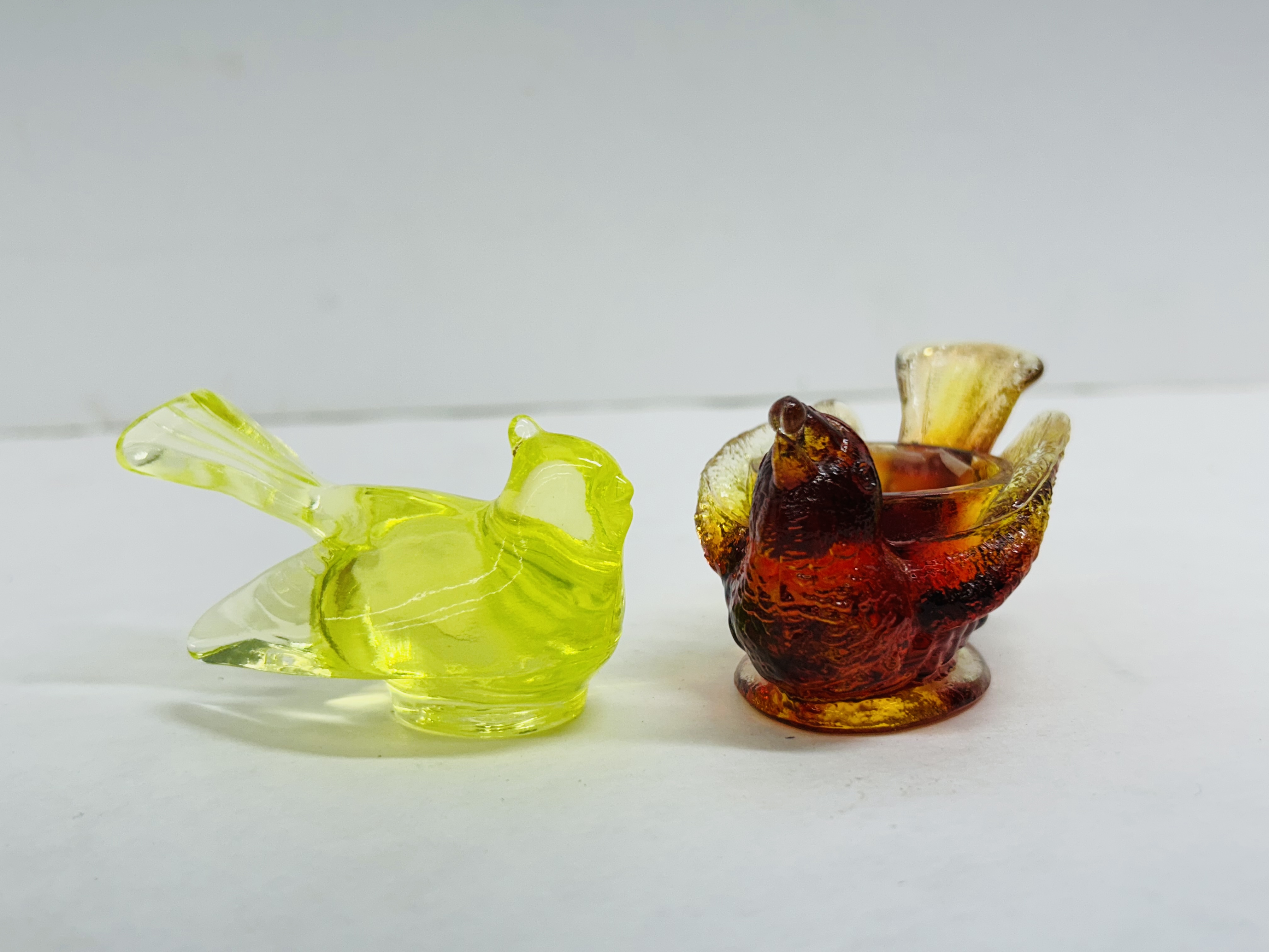 DEGENHART GLASS BIRD FIGURINES, MID-20TH CENTURY