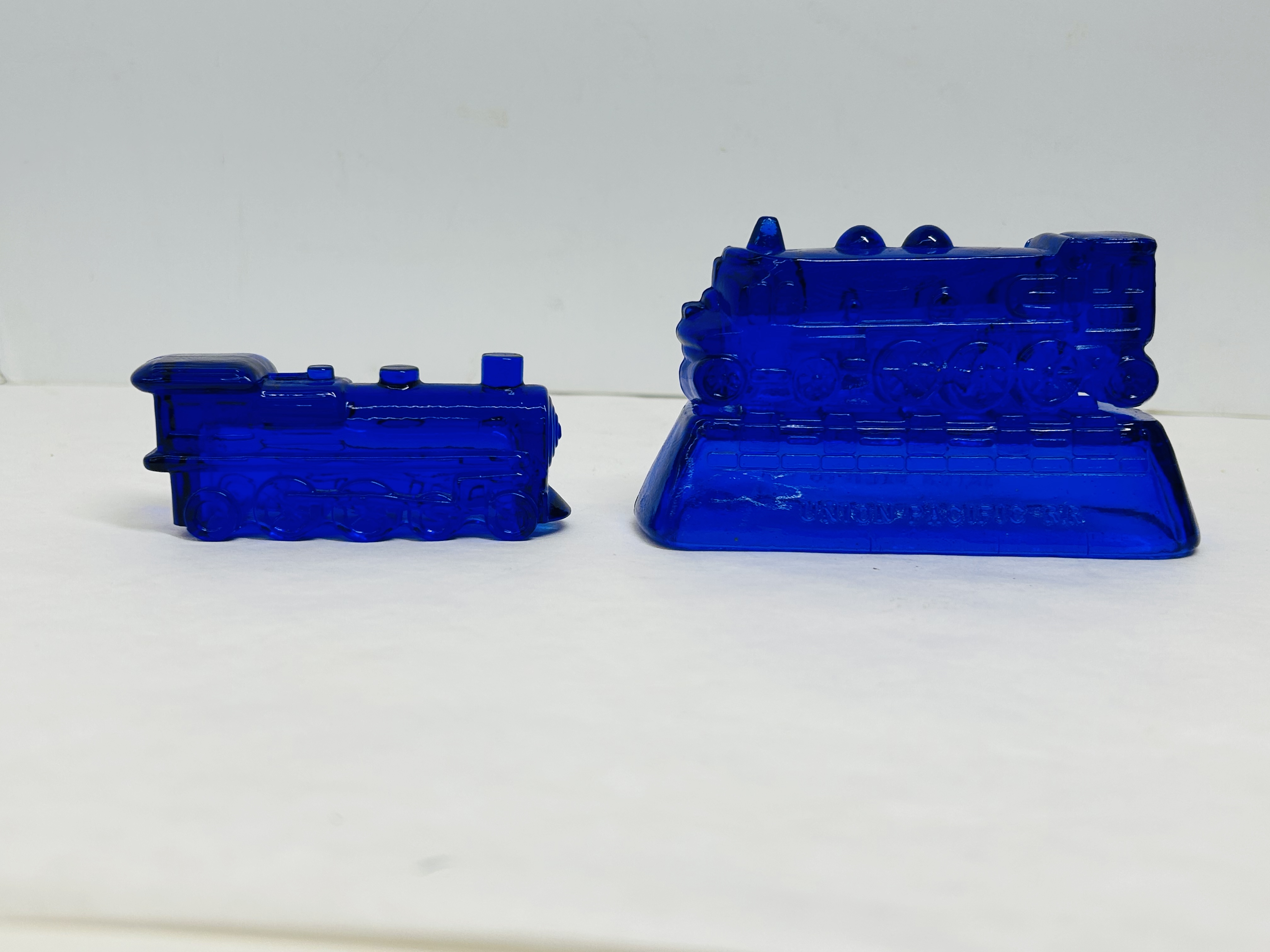 BOYD AND UNION PACIFIC GLASS TRAINS, VINTAGE