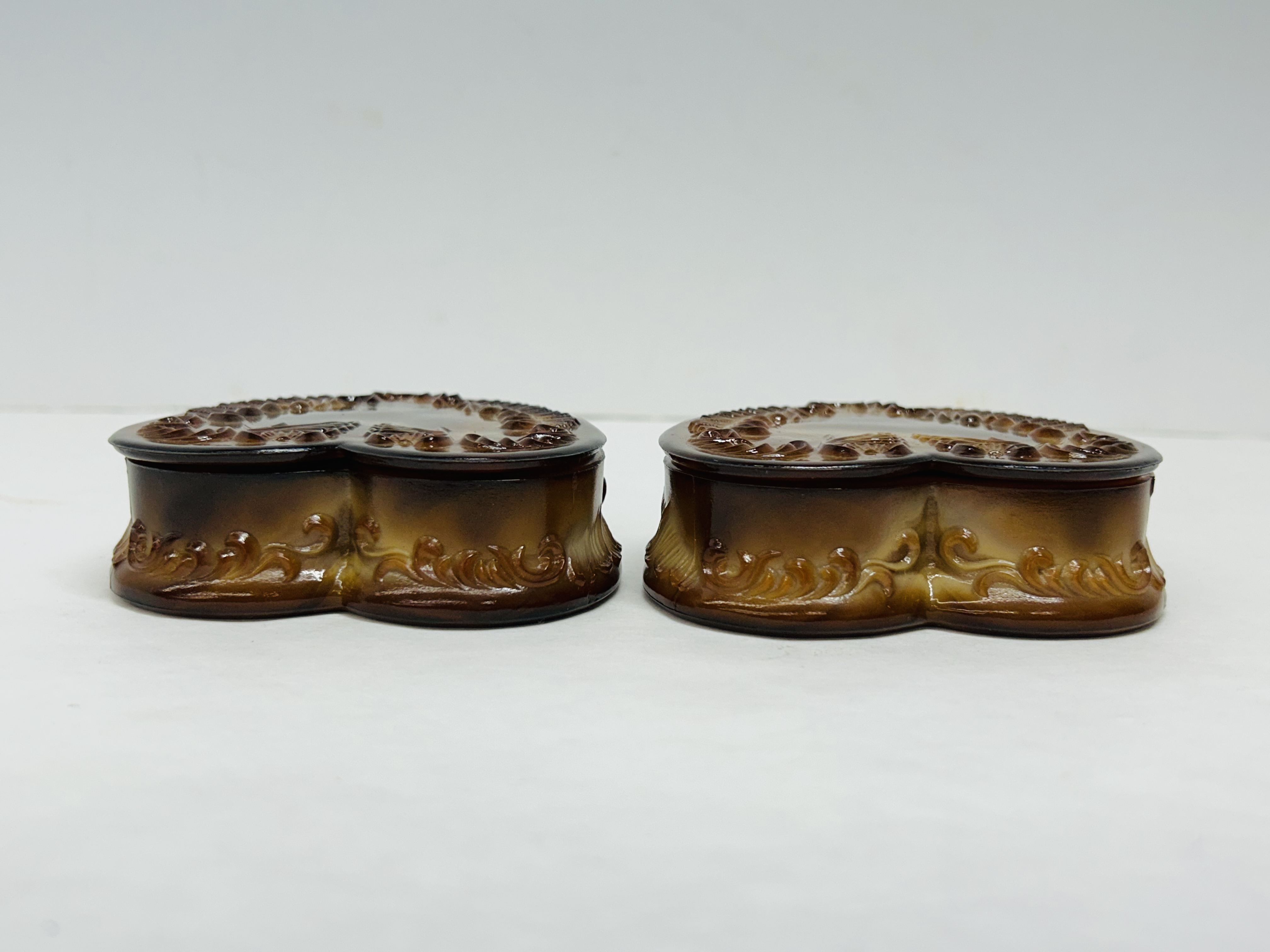 BOYD CHOCOLATE SLAG HEART BOXES, 1980S