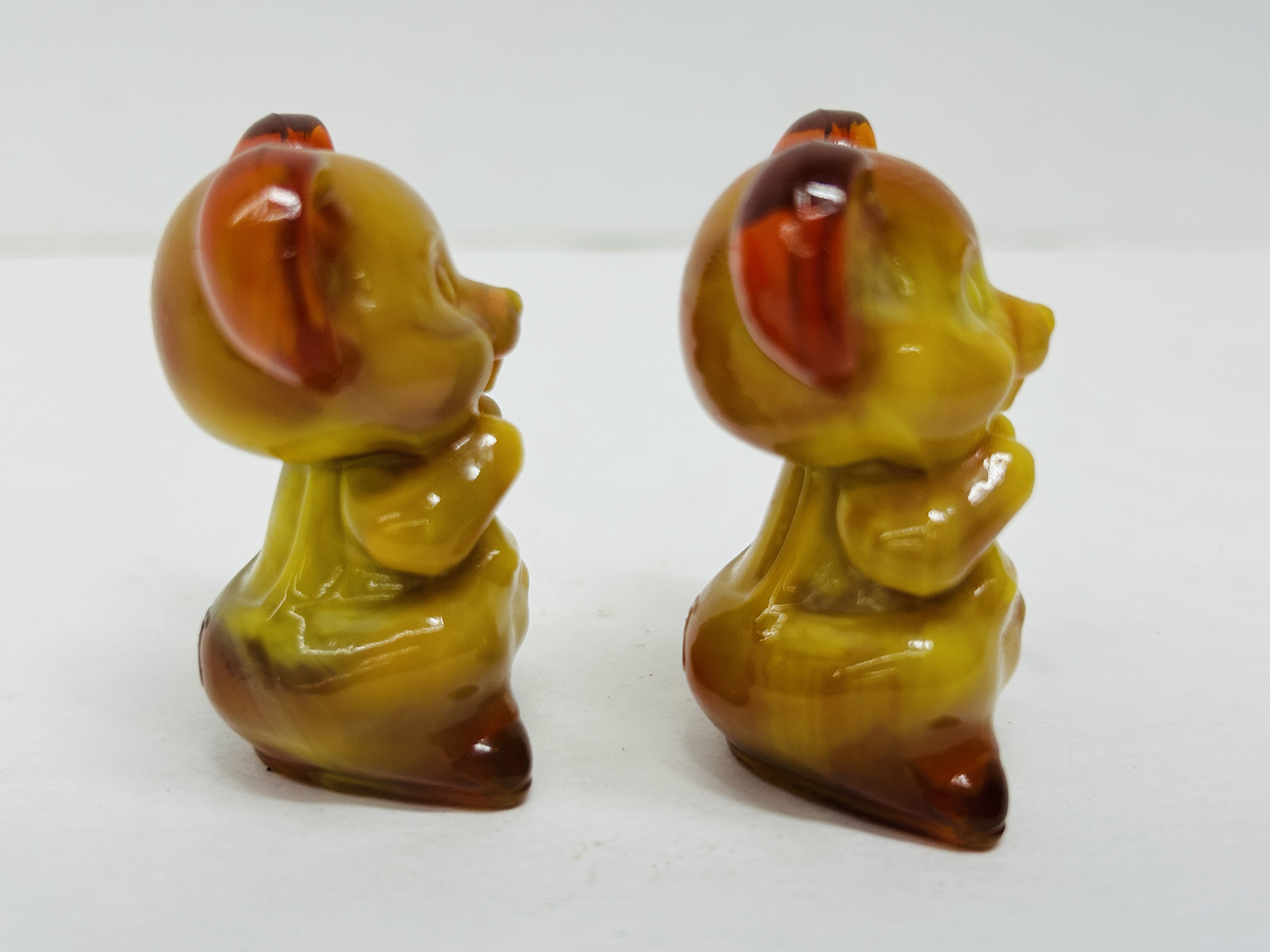 BOYD SLAG GLASS MOUSE FIGURINES, LATE 20TH CENTURY