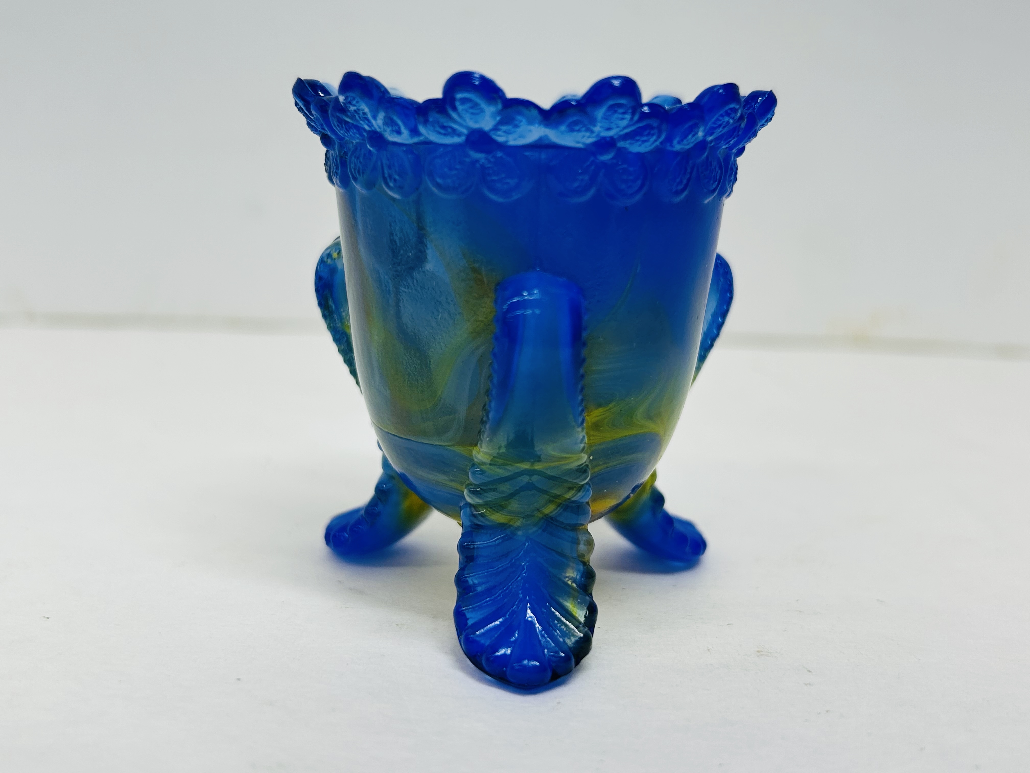 DEGENHART FORGET-ME-NOT SLAG TOOTHPICK, 1972