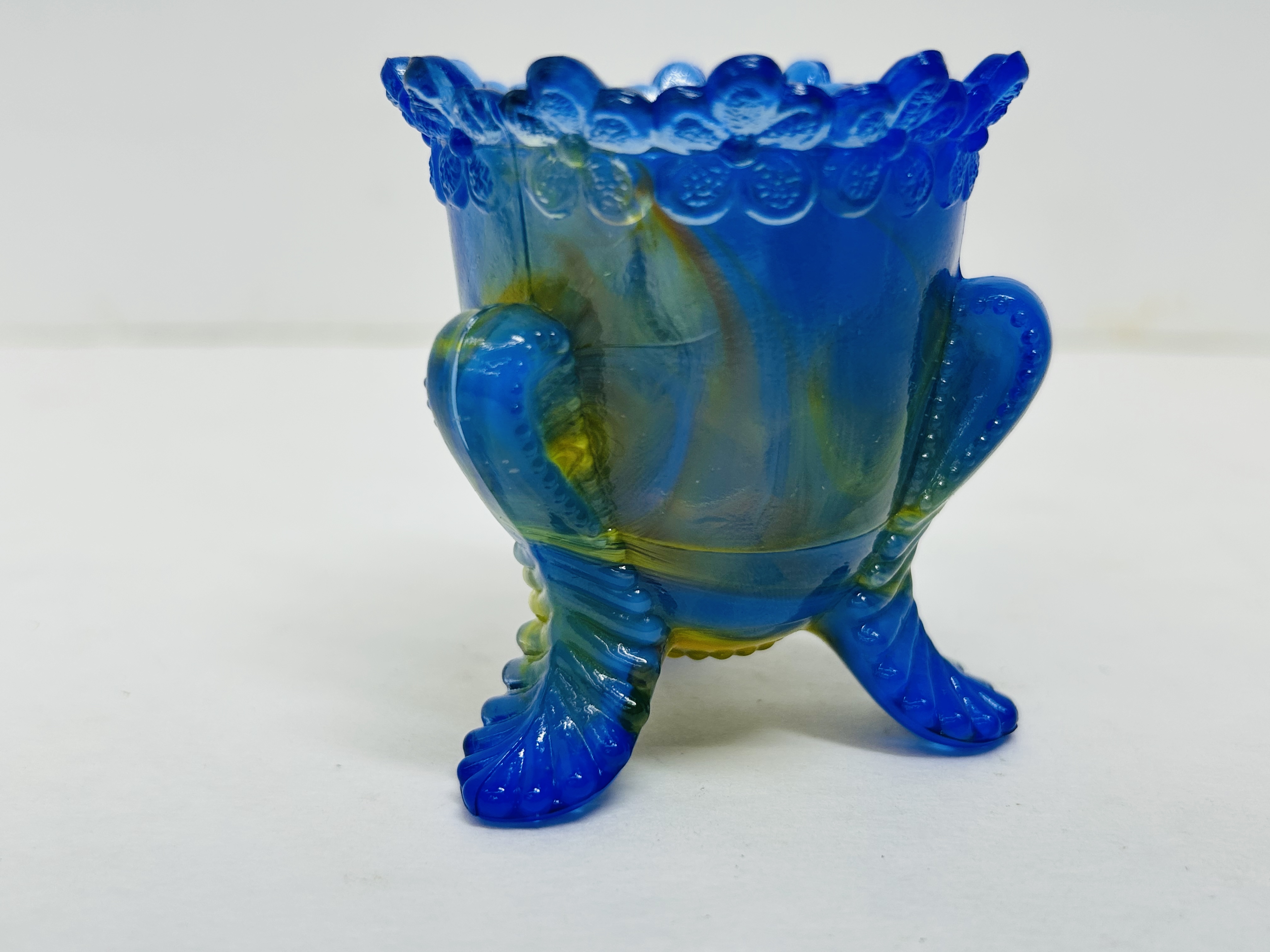 DEGENHART FORGET-ME-NOT SLAG TOOTHPICK, 1972