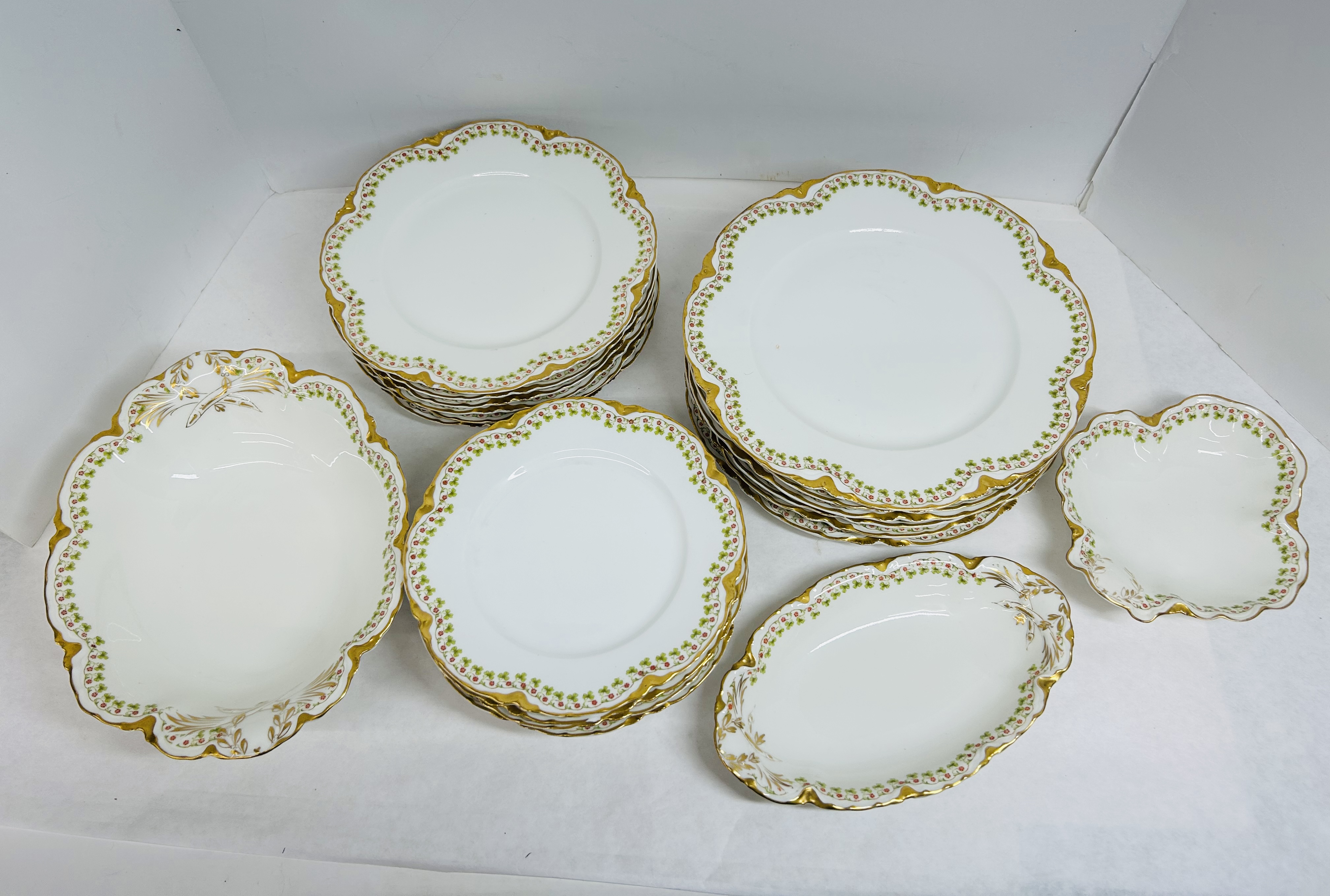HAVILAND CLOVER LEAF PORCELAIN SERVICE