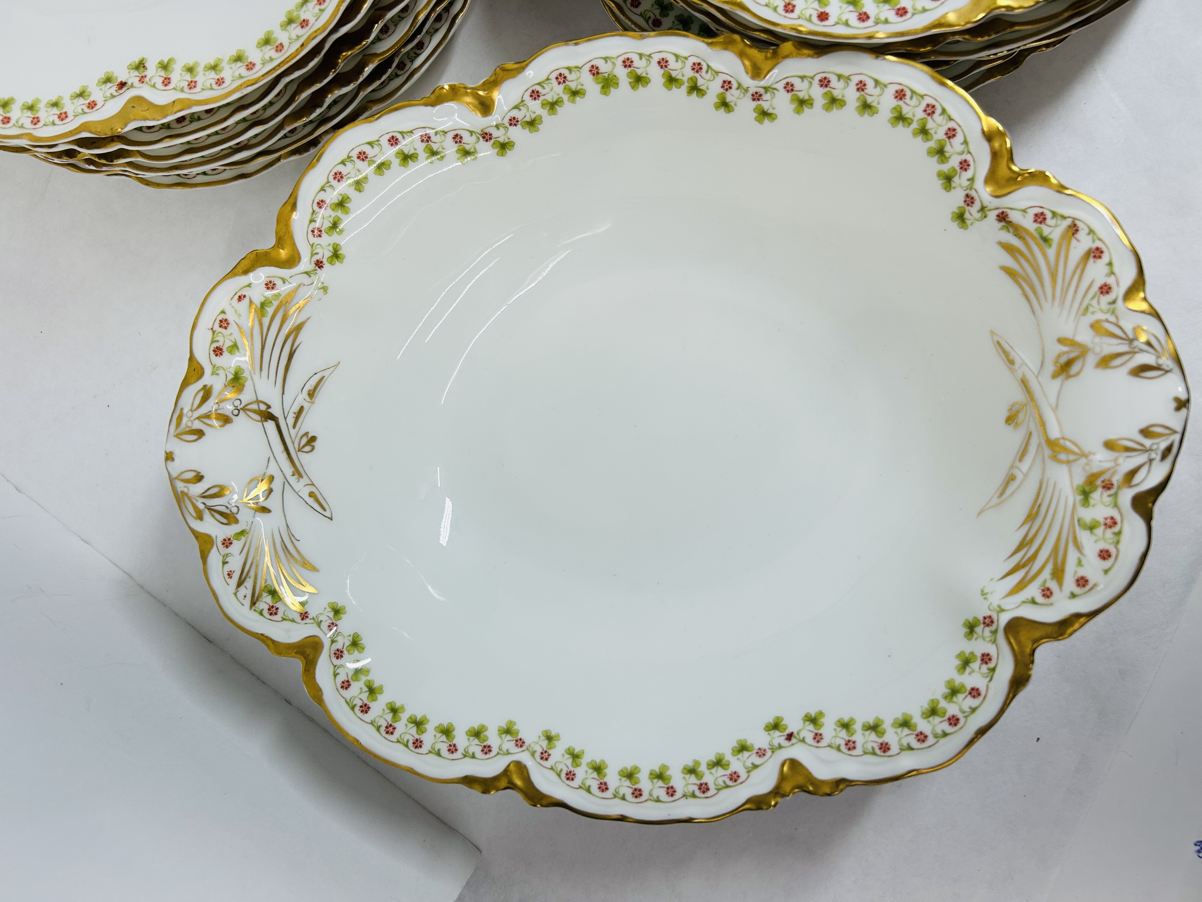 HAVILAND CLOVER LEAF PORCELAIN SERVICE