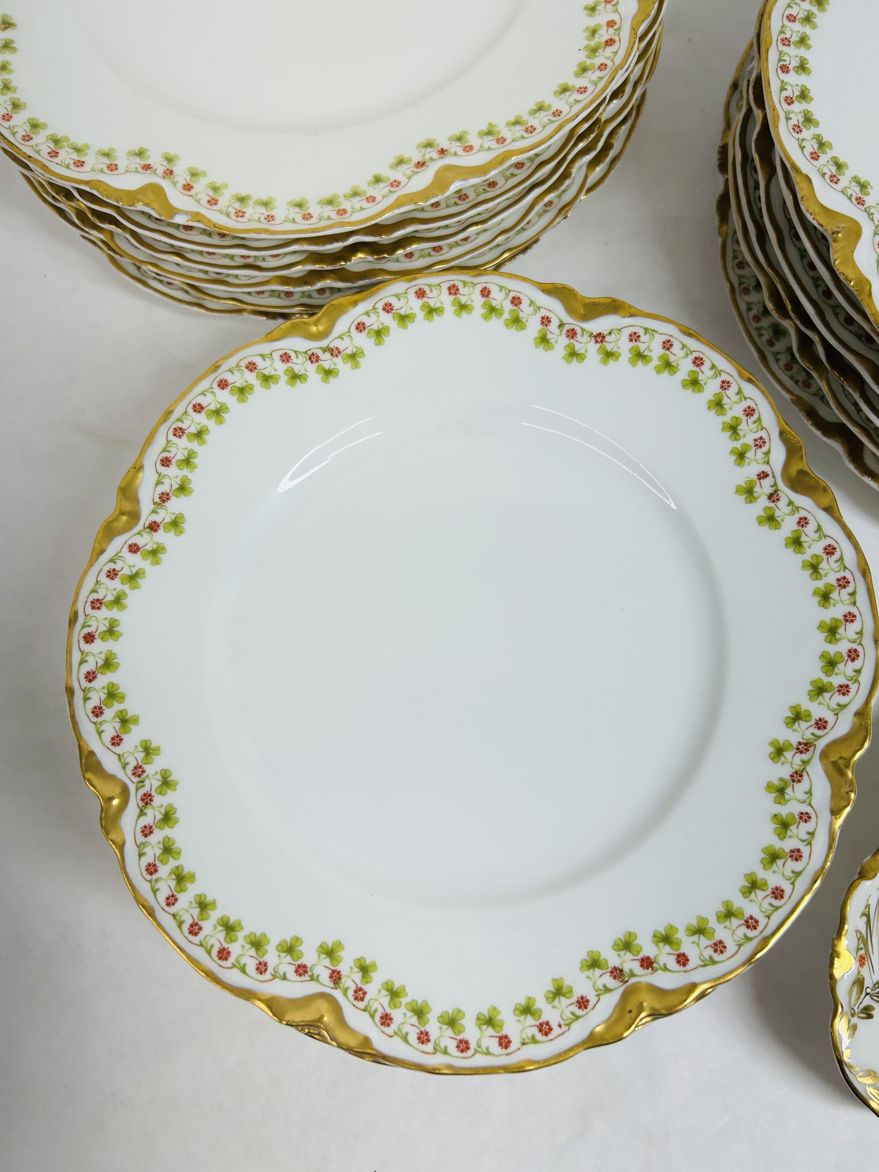 HAVILAND CLOVER LEAF PORCELAIN SERVICE