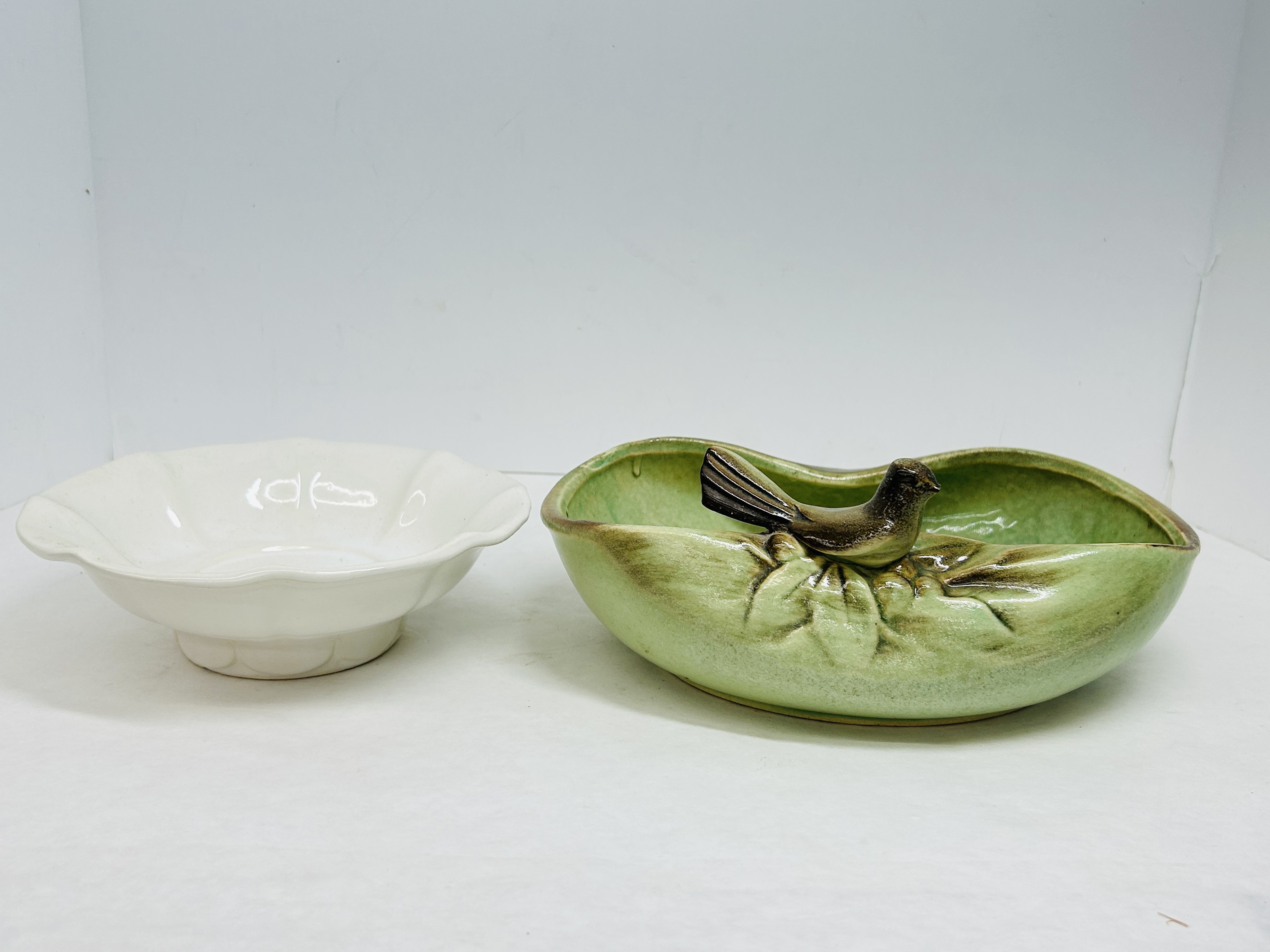 MCCOY CERAMIC BOWL AND PLANTER, C. 1970