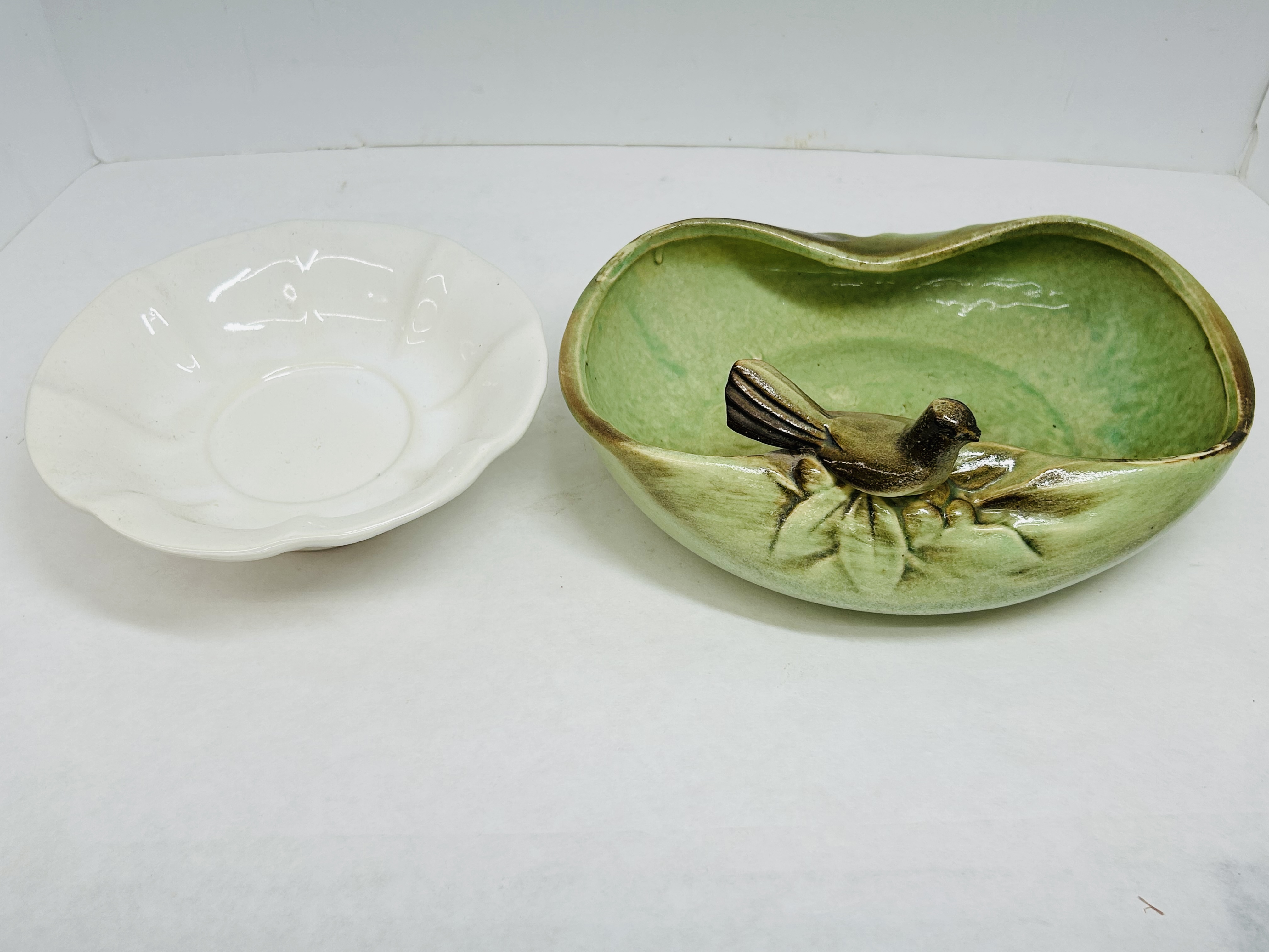 MCCOY CERAMIC BOWL AND PLANTER, C. 1970