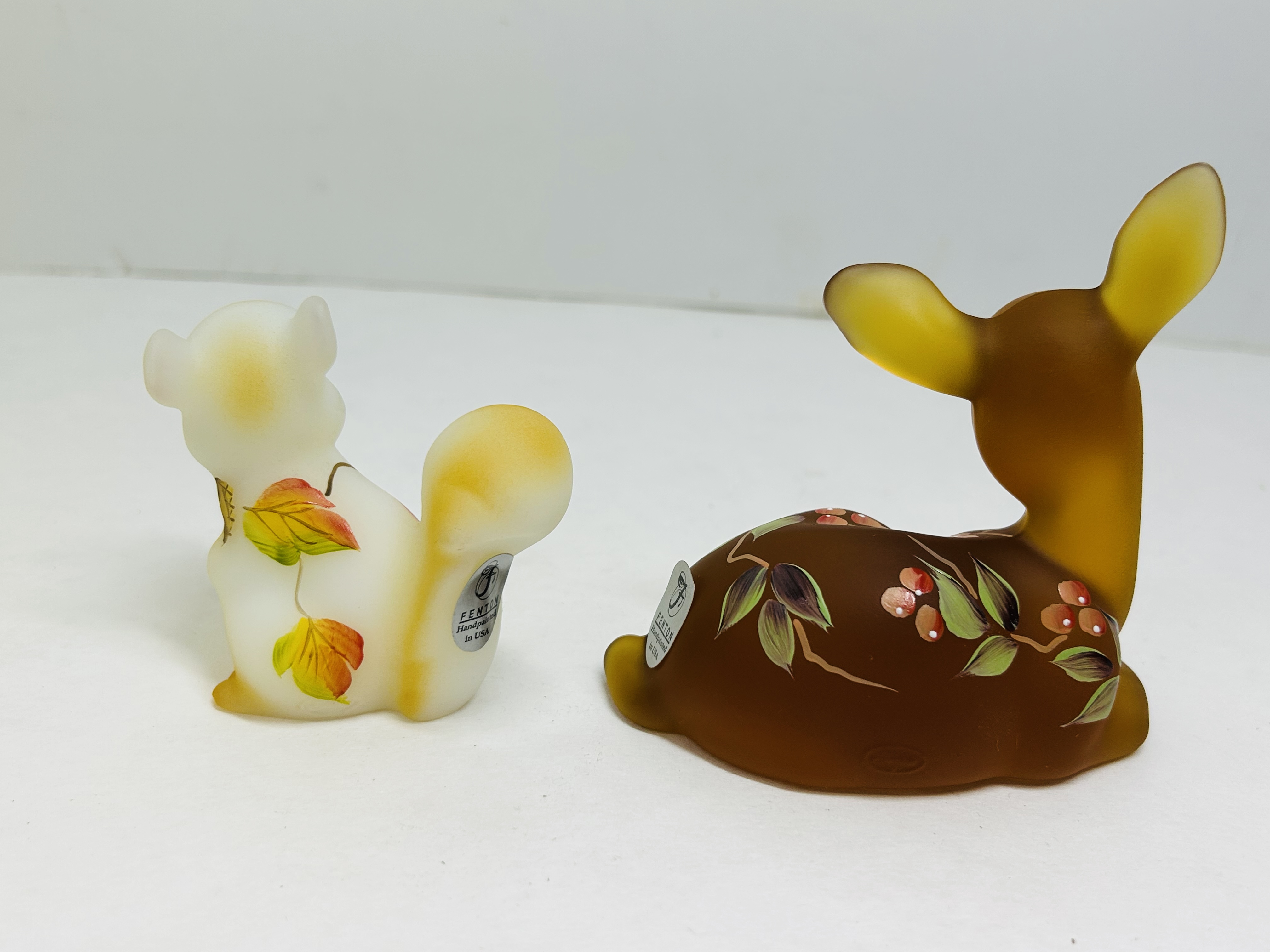 FENTON THANKSGIVING GLASS SET CIRCA 2000