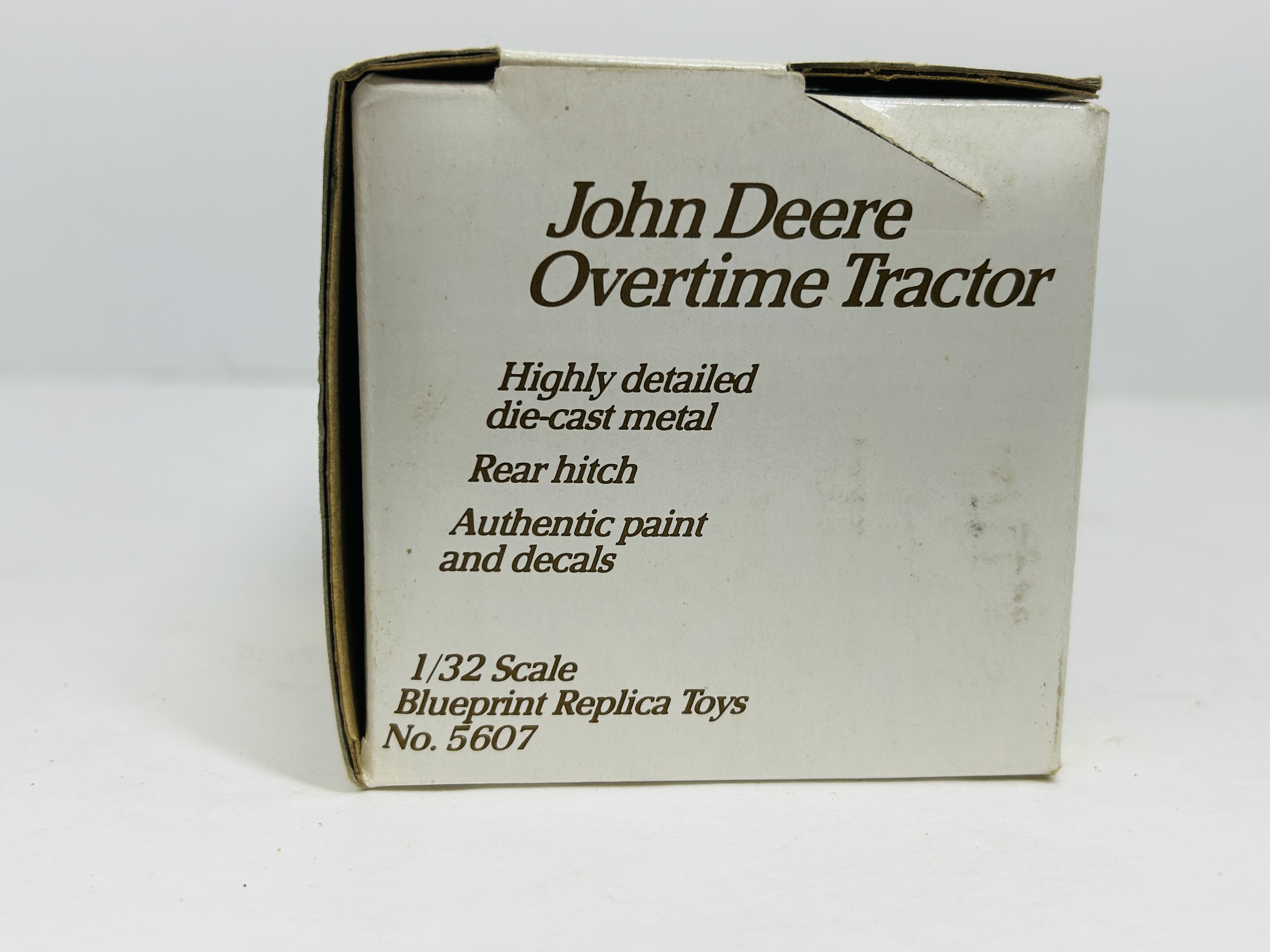 ERTL JOHN DEERE OVERTIME TRACTOR, 1990