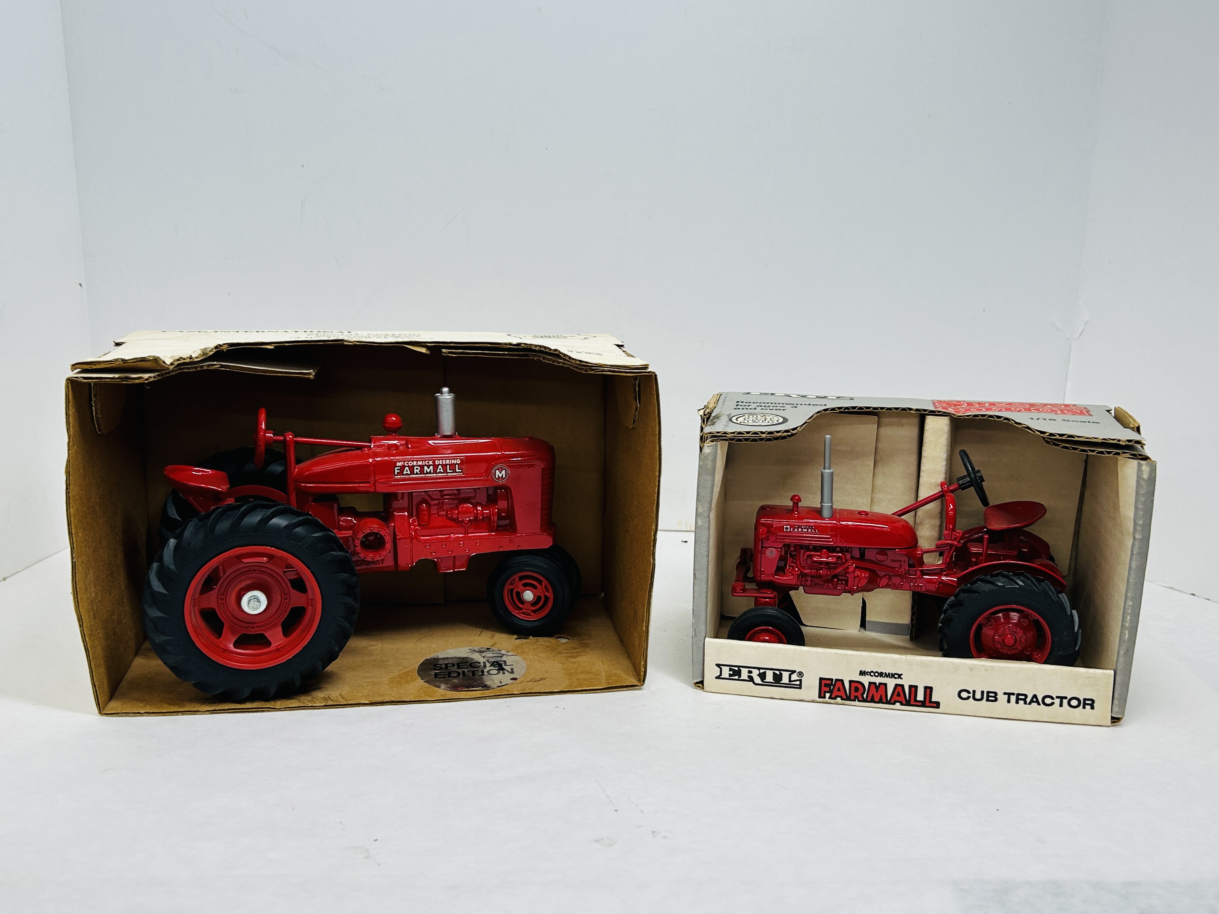 ERTL TWO FARMALL TRACTORS, 1989-1990