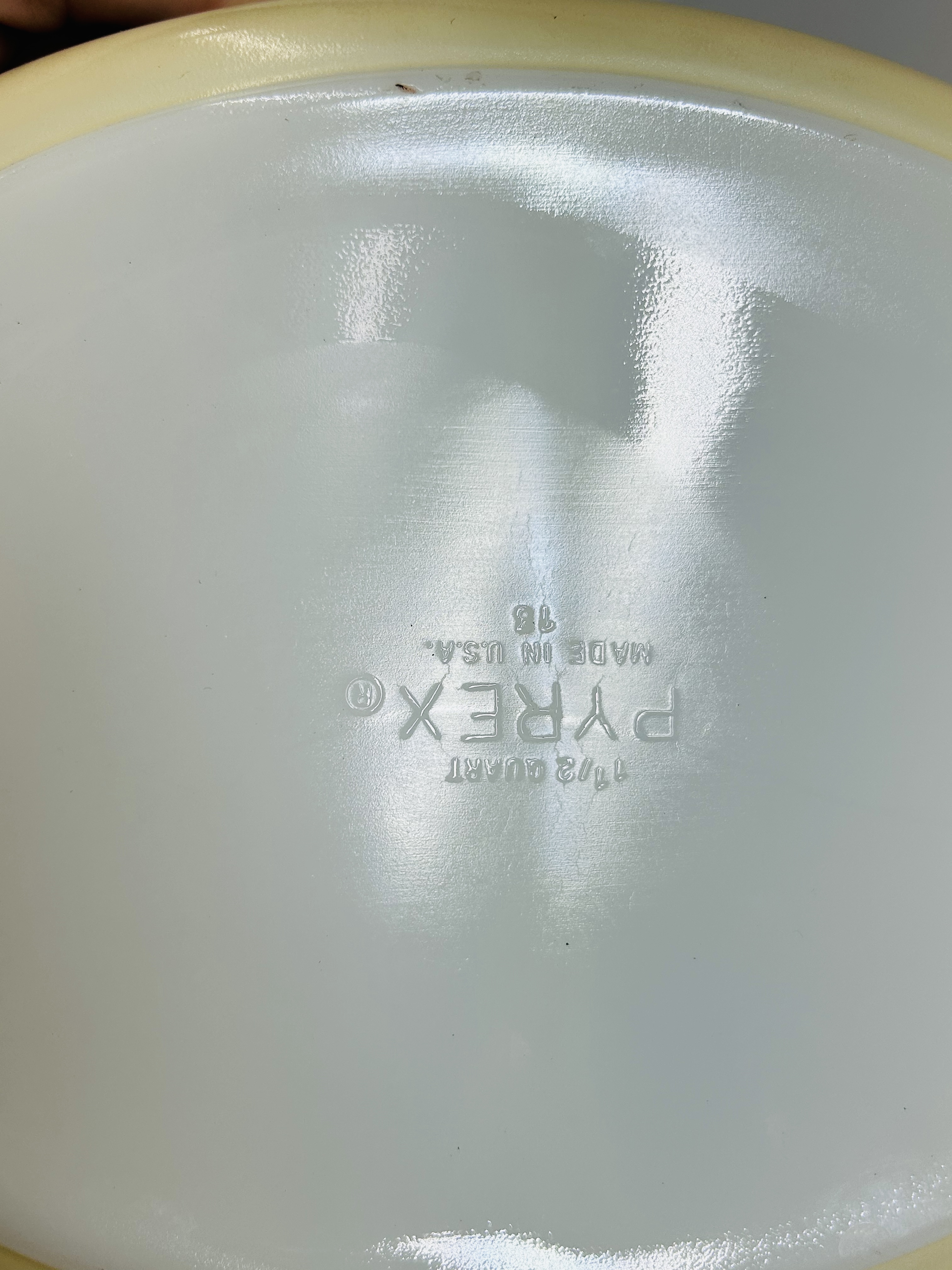 PYREX GOLDEN ACORN OPAL CASSEROLE, 1960