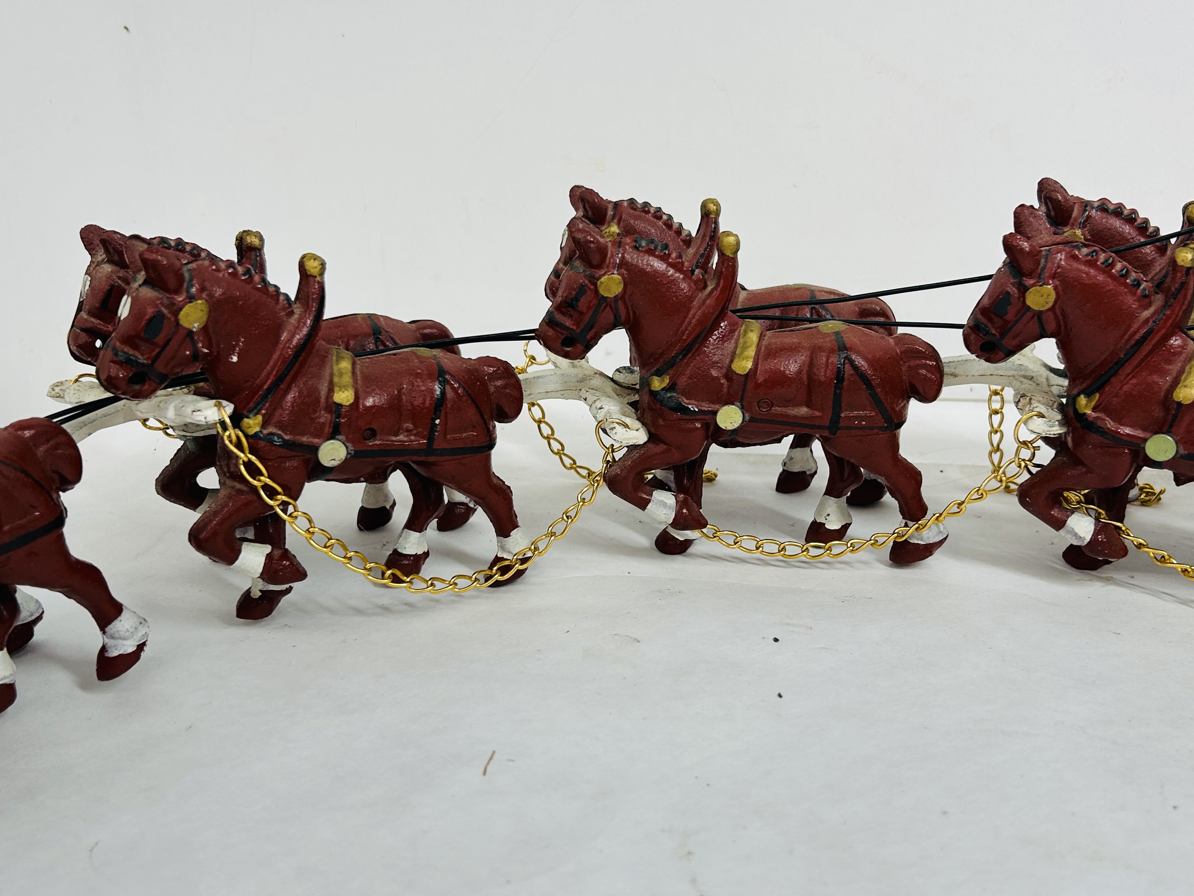 BUDWEISER EIGHT HORSE CLYDESDALE WAGON