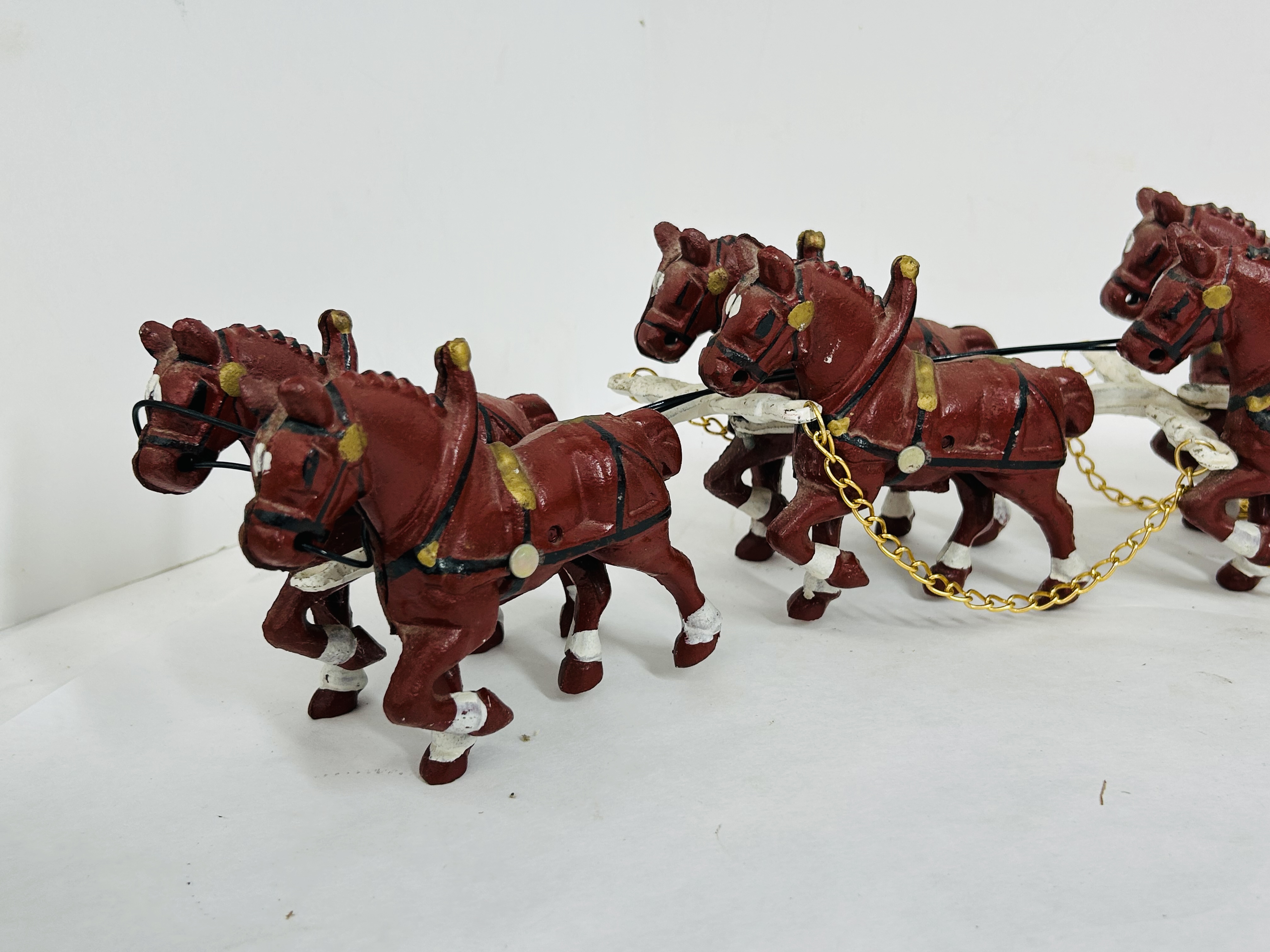 BUDWEISER EIGHT HORSE CLYDESDALE WAGON