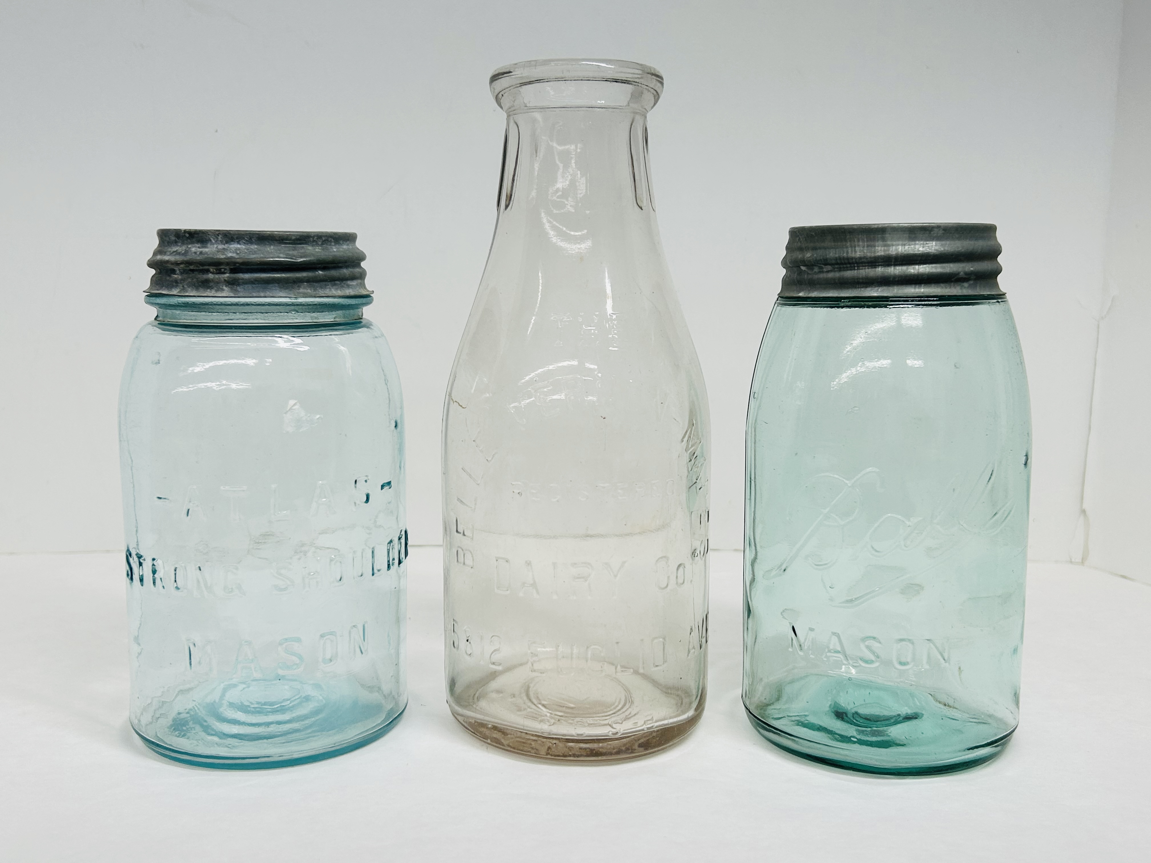 BALL AND ATLAS MASON GLASS VESSELS