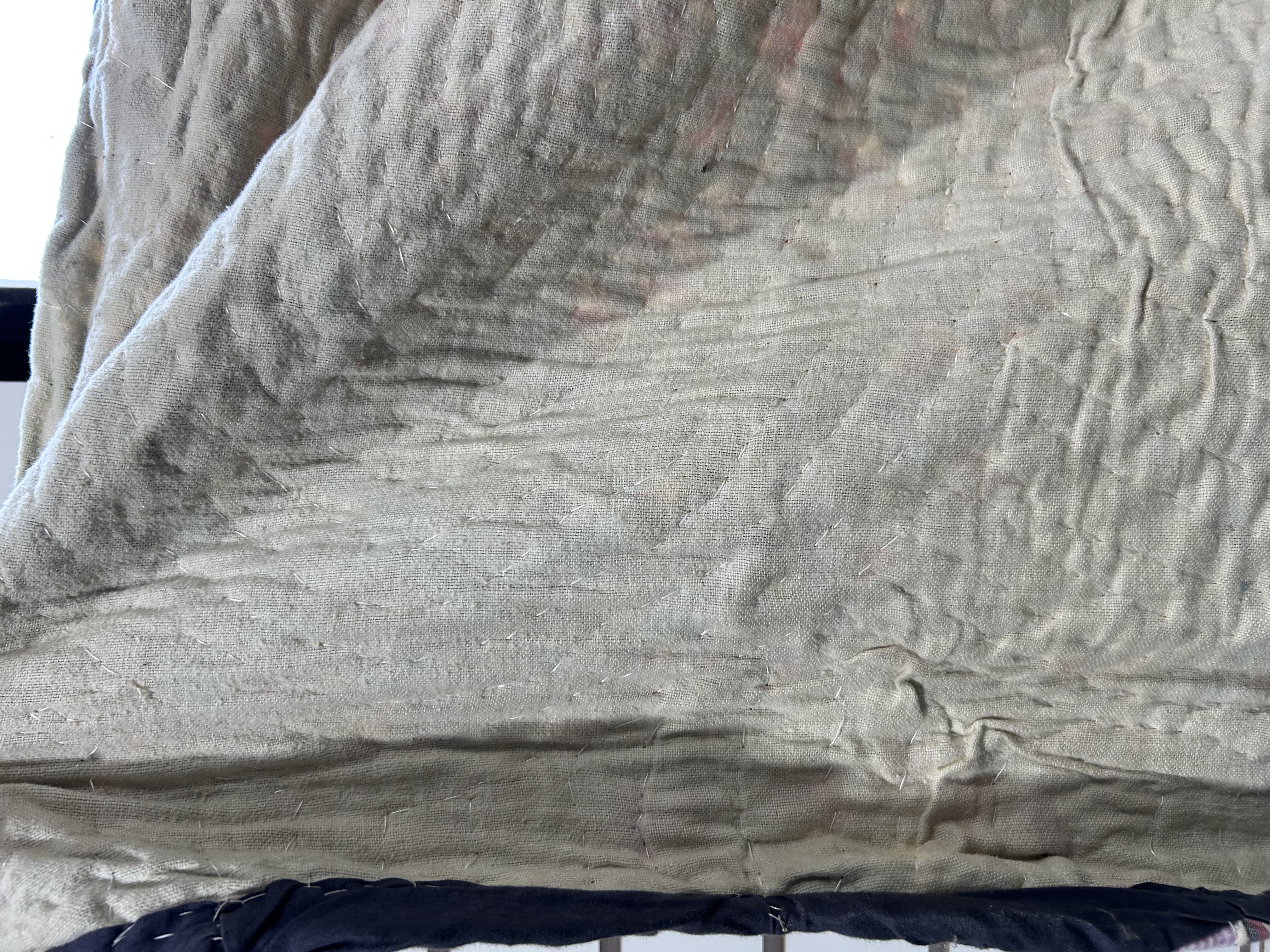 DOUBLE WEDDING RING QUILT, MID-20TH CENTURY