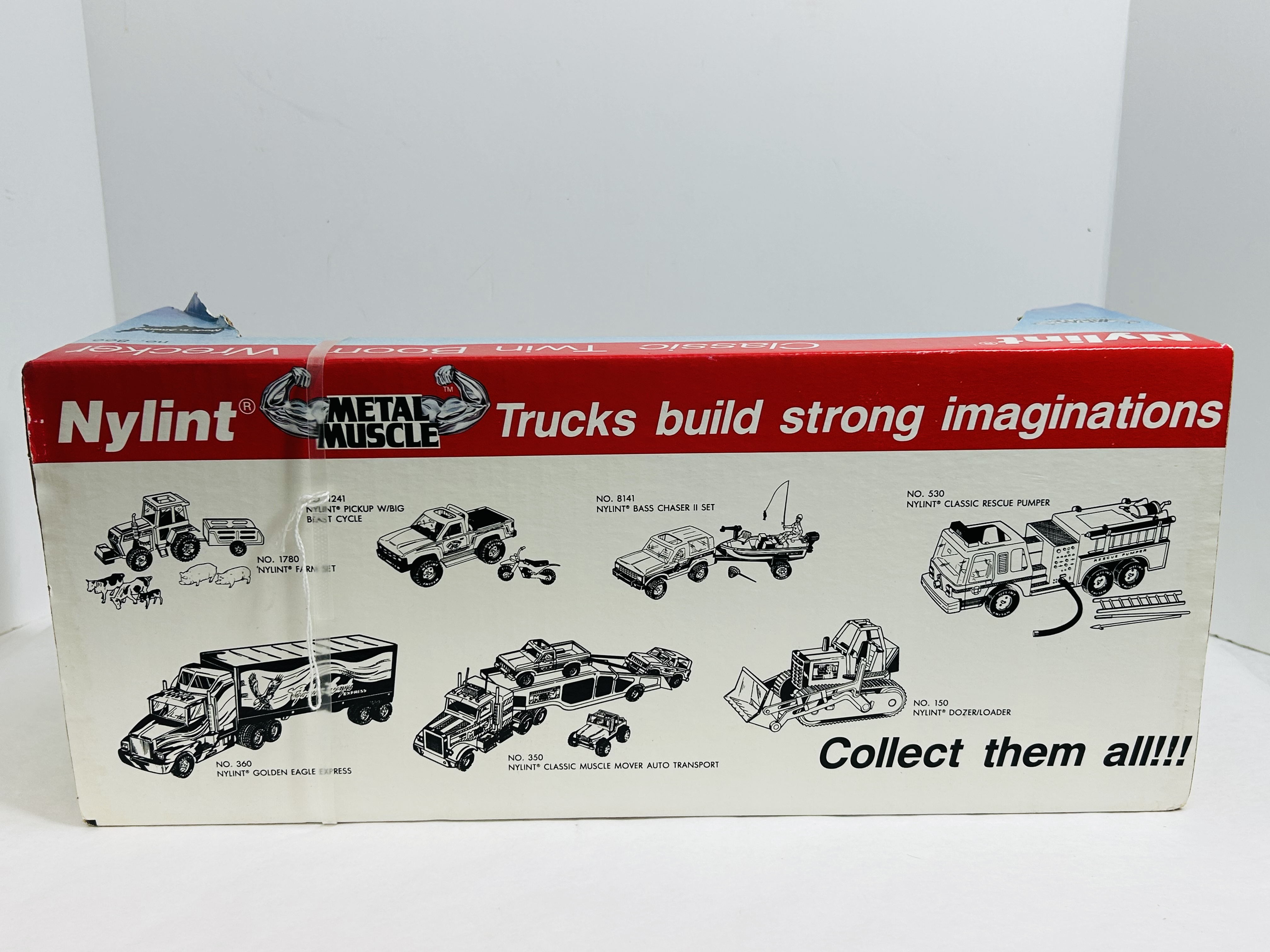NYLINT PRESSED STEEL TWIN BOOM WRECKER 1990
