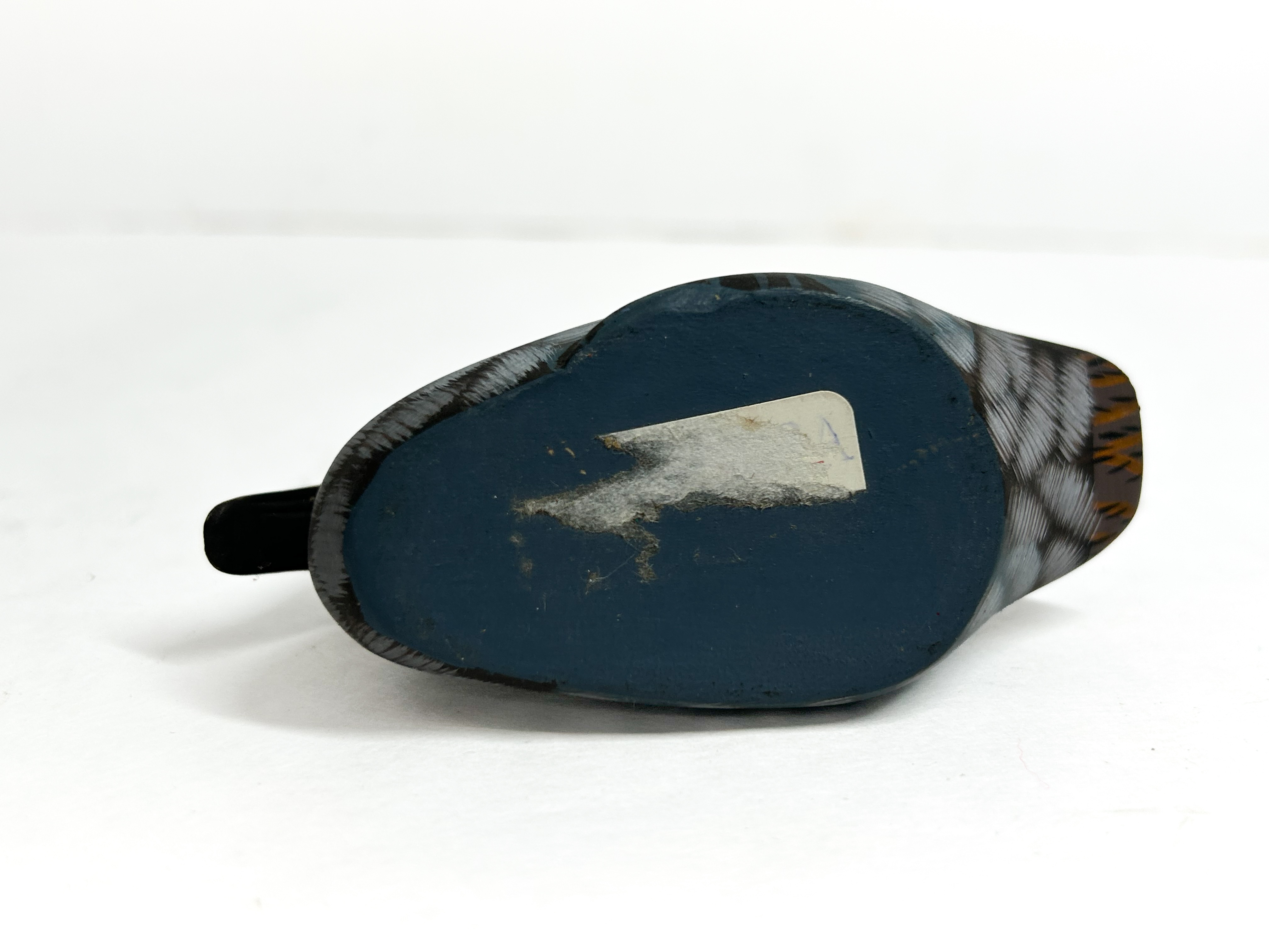 HAND PAINTED WOODEN TEAL DECOY