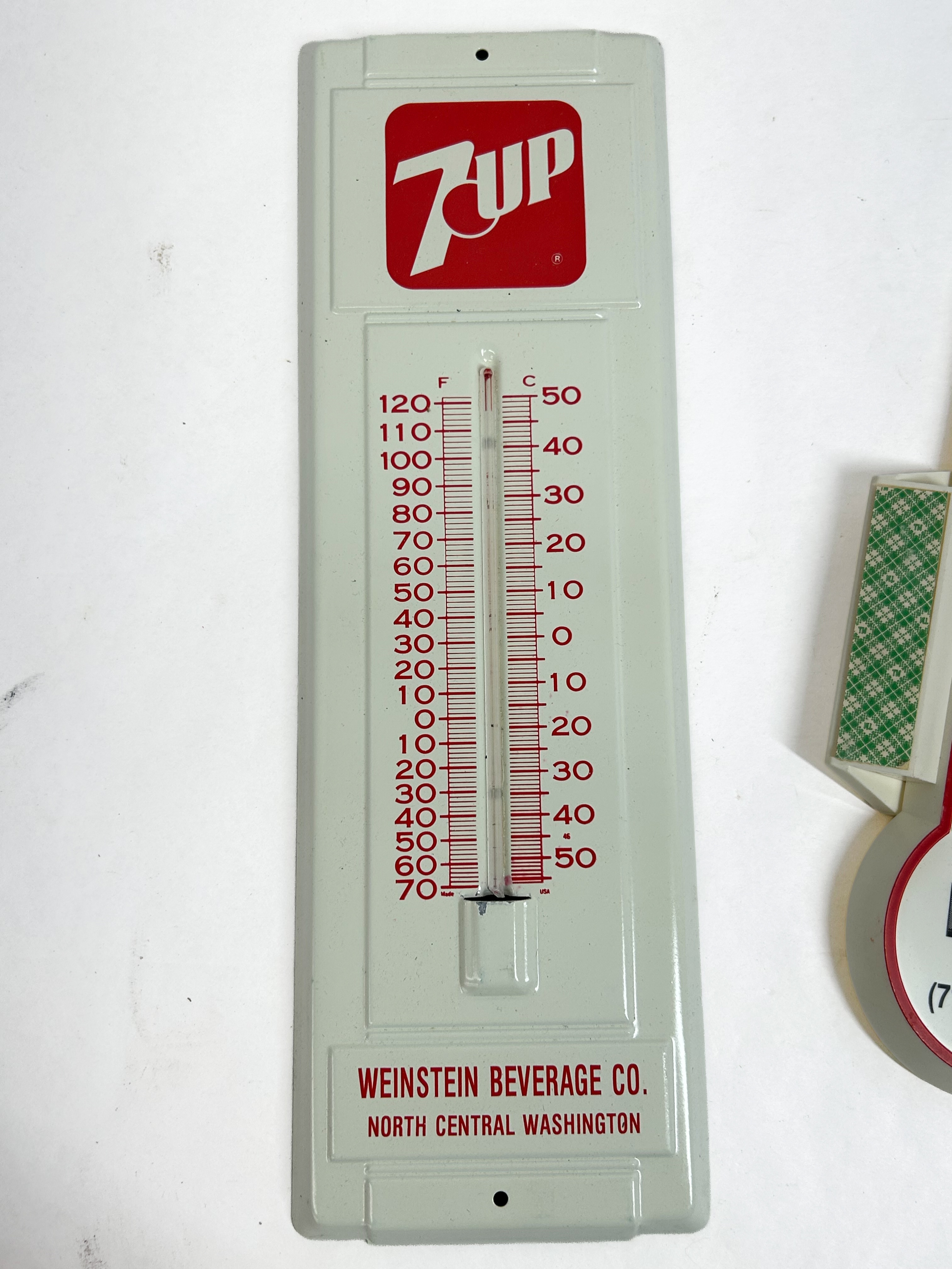 7UP AND MELHORN ADVERTISING THERMOMETERS