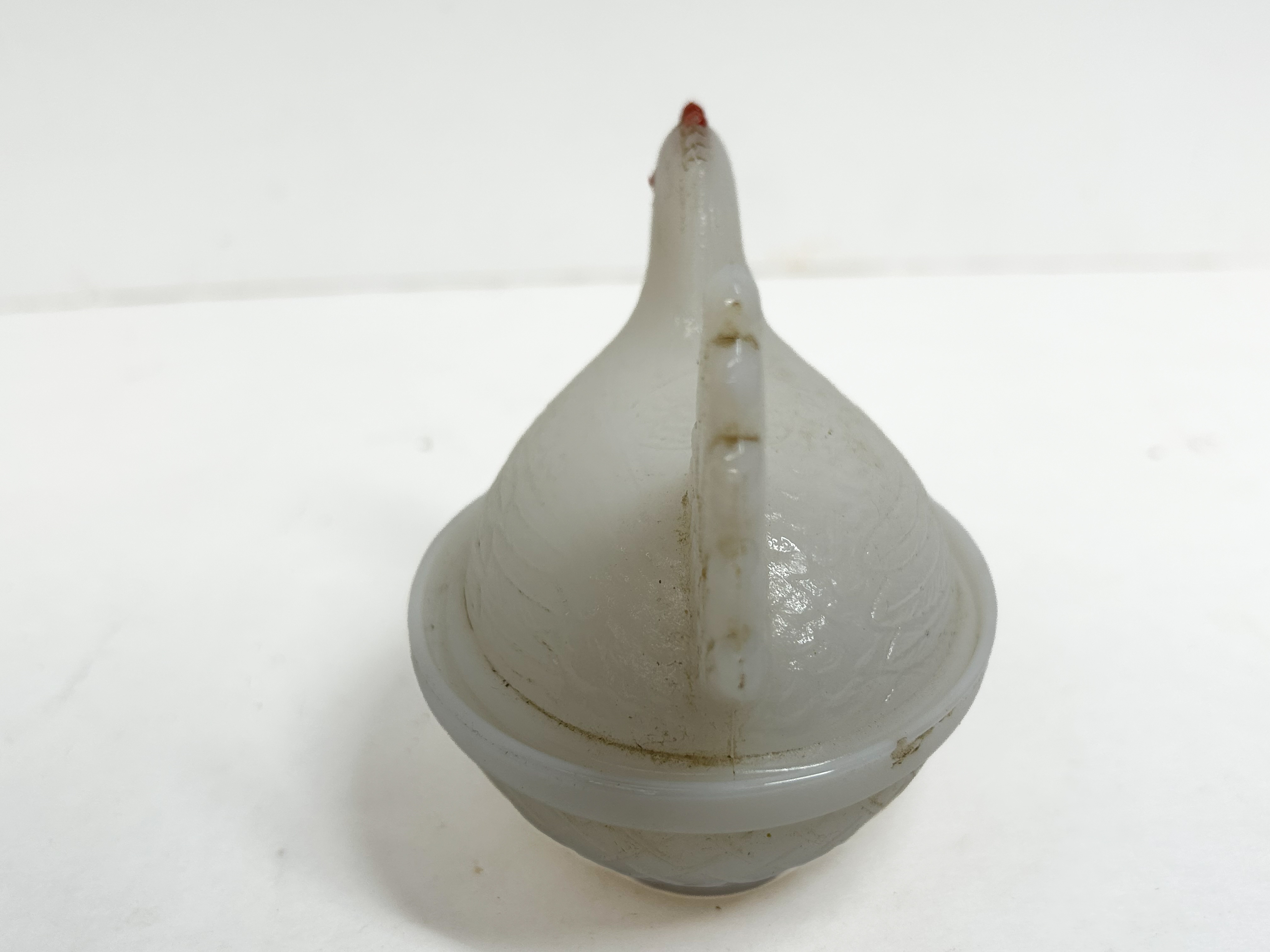 HAZEL ATLAS MILK GLASS HEN ON NEST