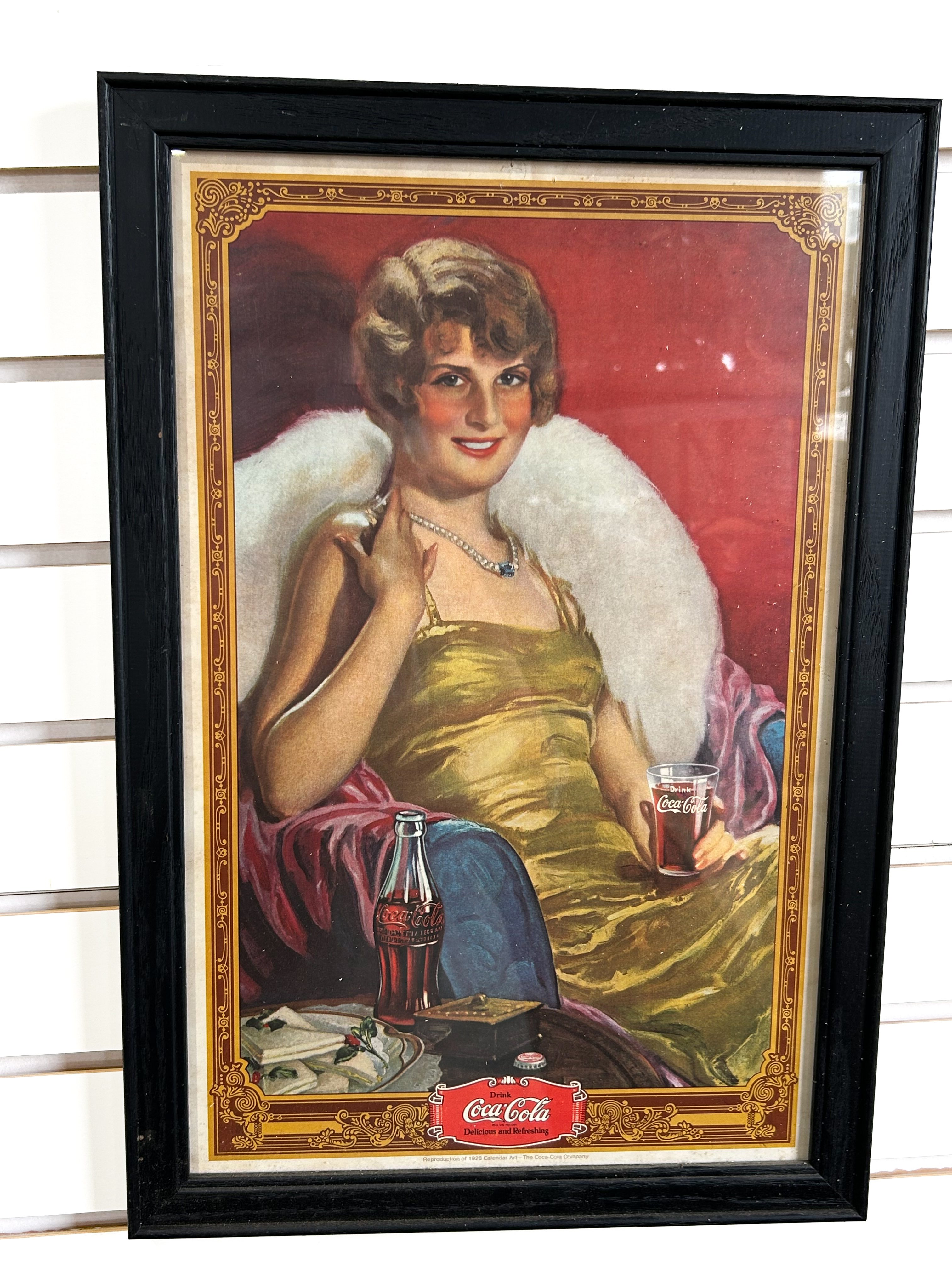 THE COCA-COLA COMPANY FRAMED PRINT, LATE 20TH CENTURY