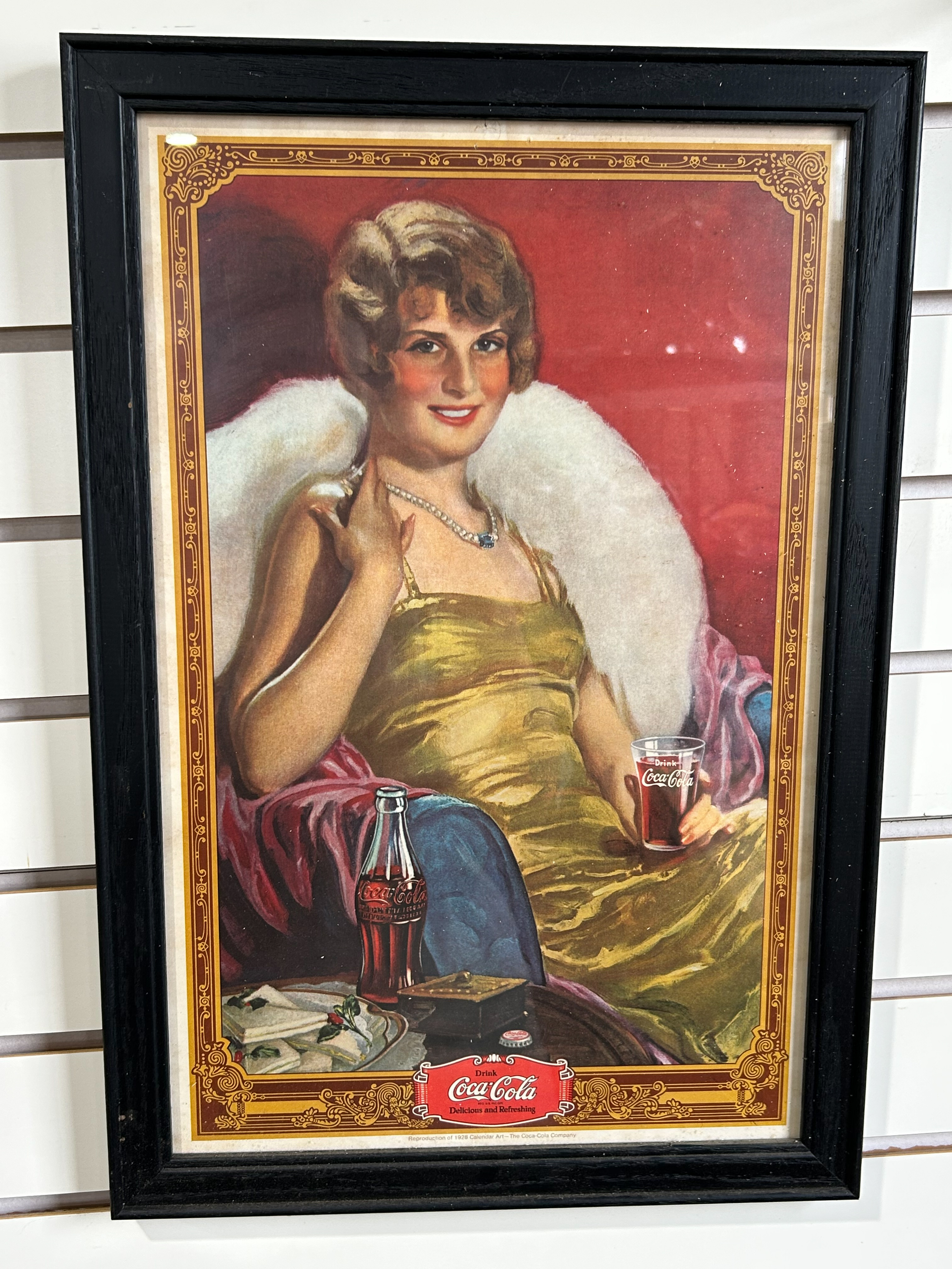 THE COCA-COLA COMPANY FRAMED PRINT, LATE 20TH CENTURY