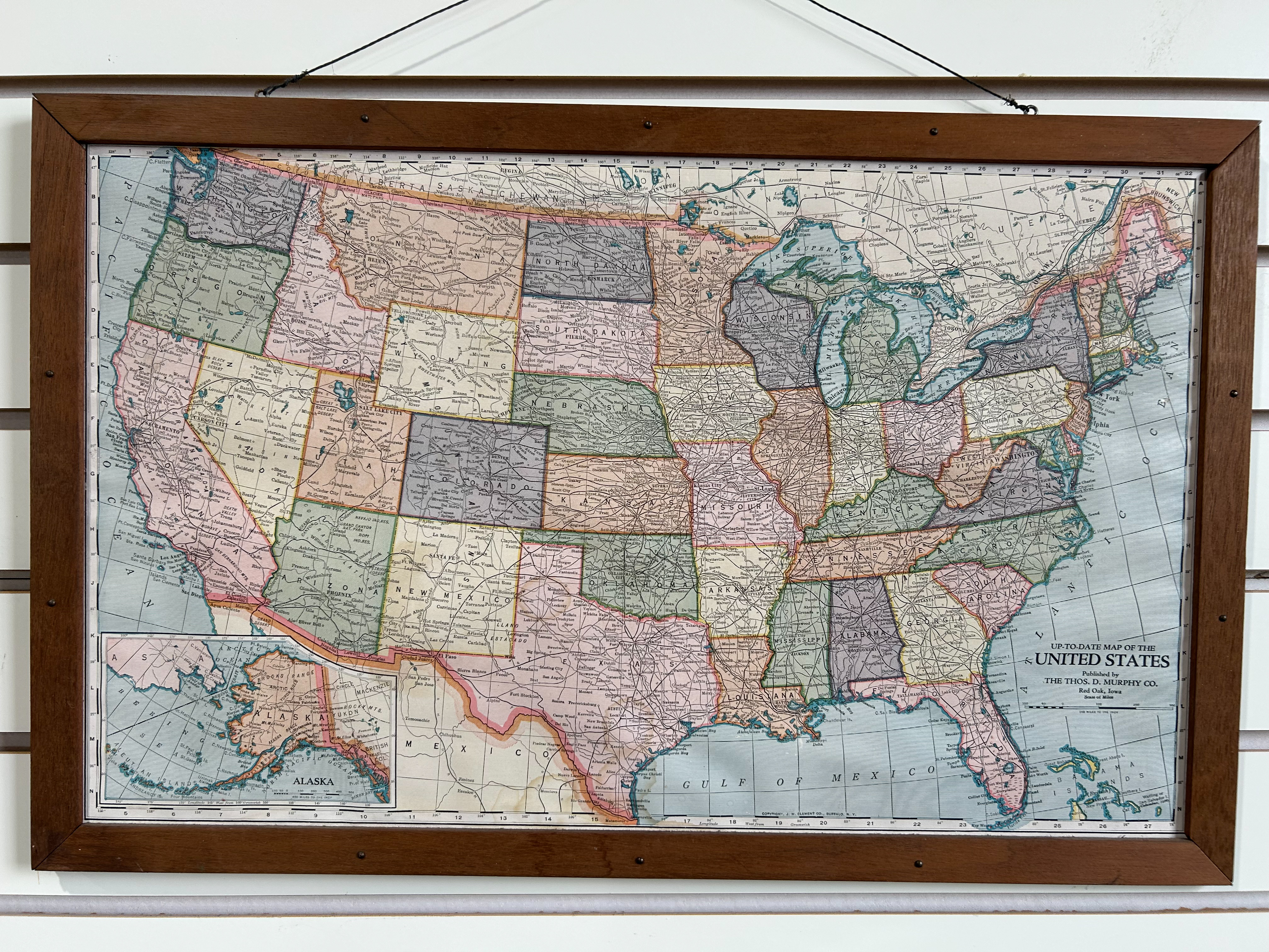 THOS. D. MURPHY CO. PAPER MAP, 1915