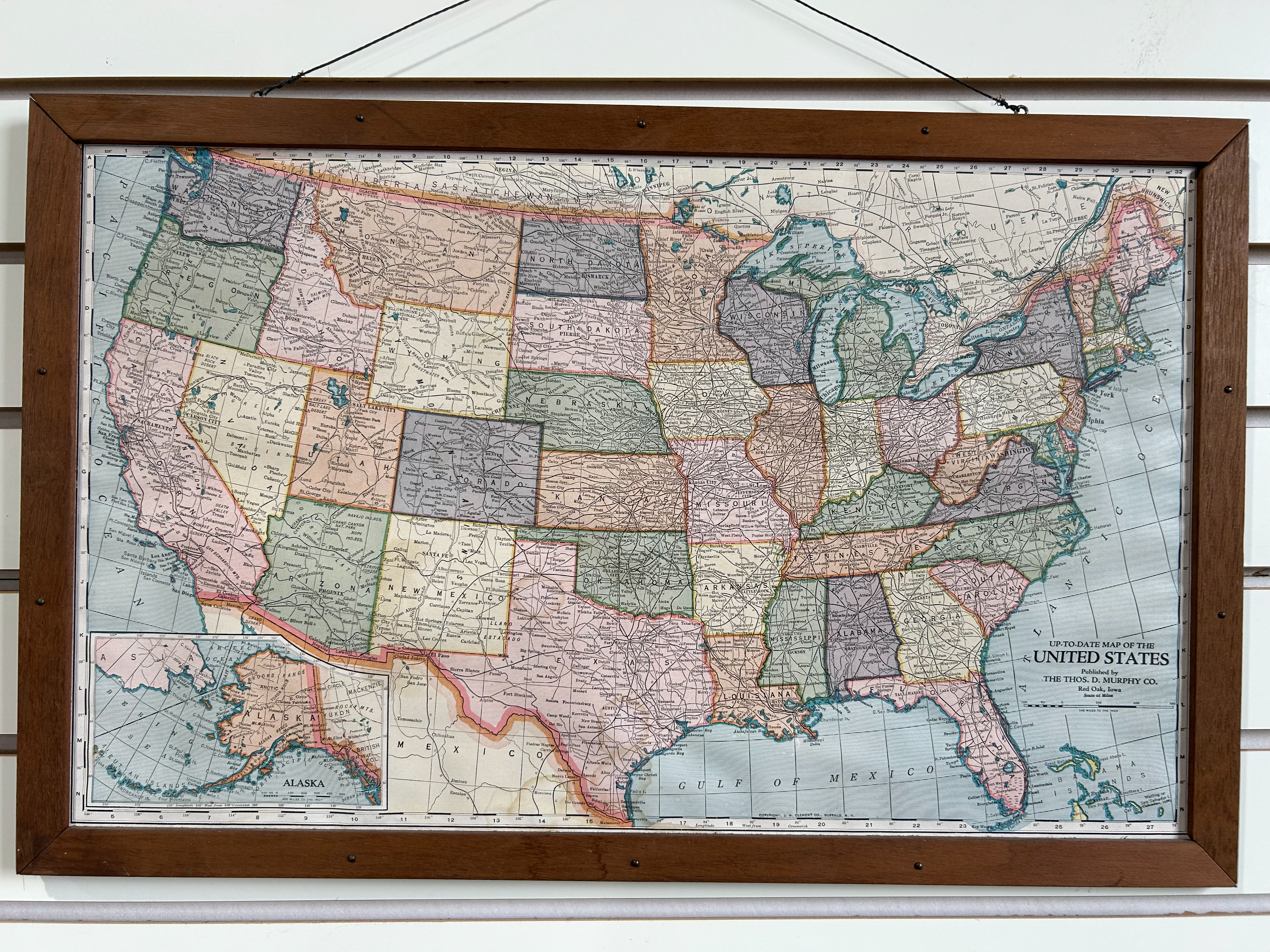 THOS. D. MURPHY CO. PAPER MAP, 1915