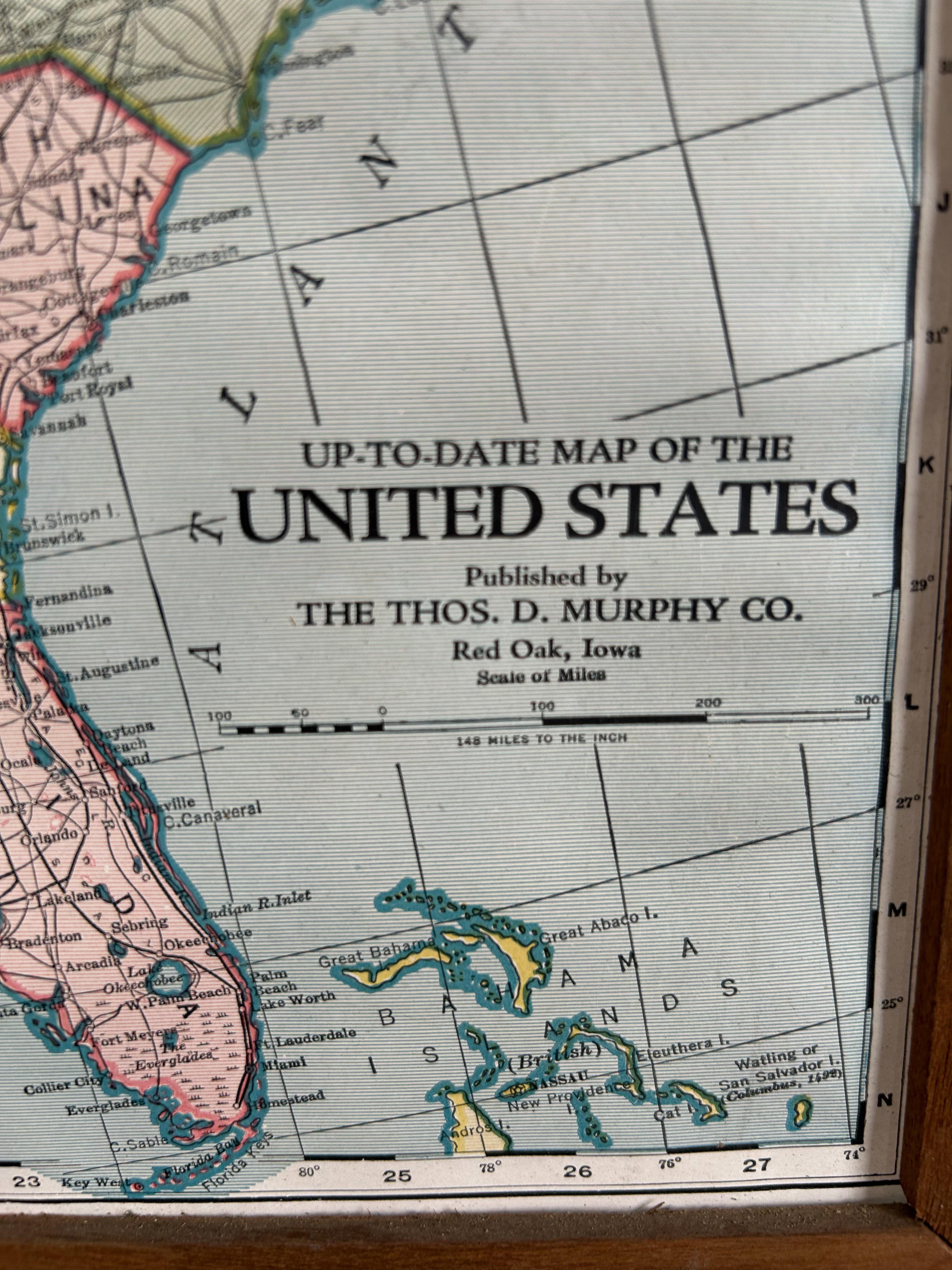 THOS. D. MURPHY CO. PAPER MAP, 1915