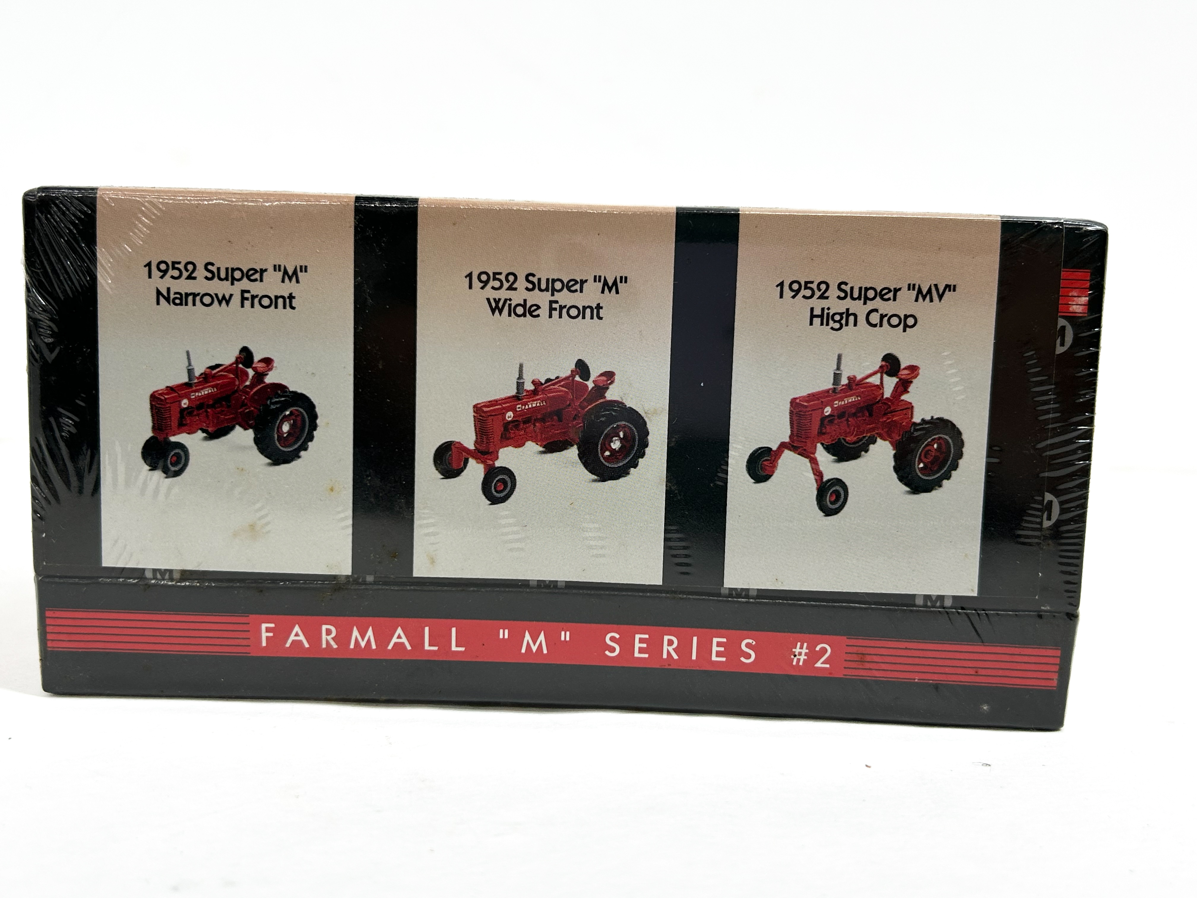 Ertl 1/64 Scale Farmall M Series No. 2 Three Piece Die-Cast Tractor Set