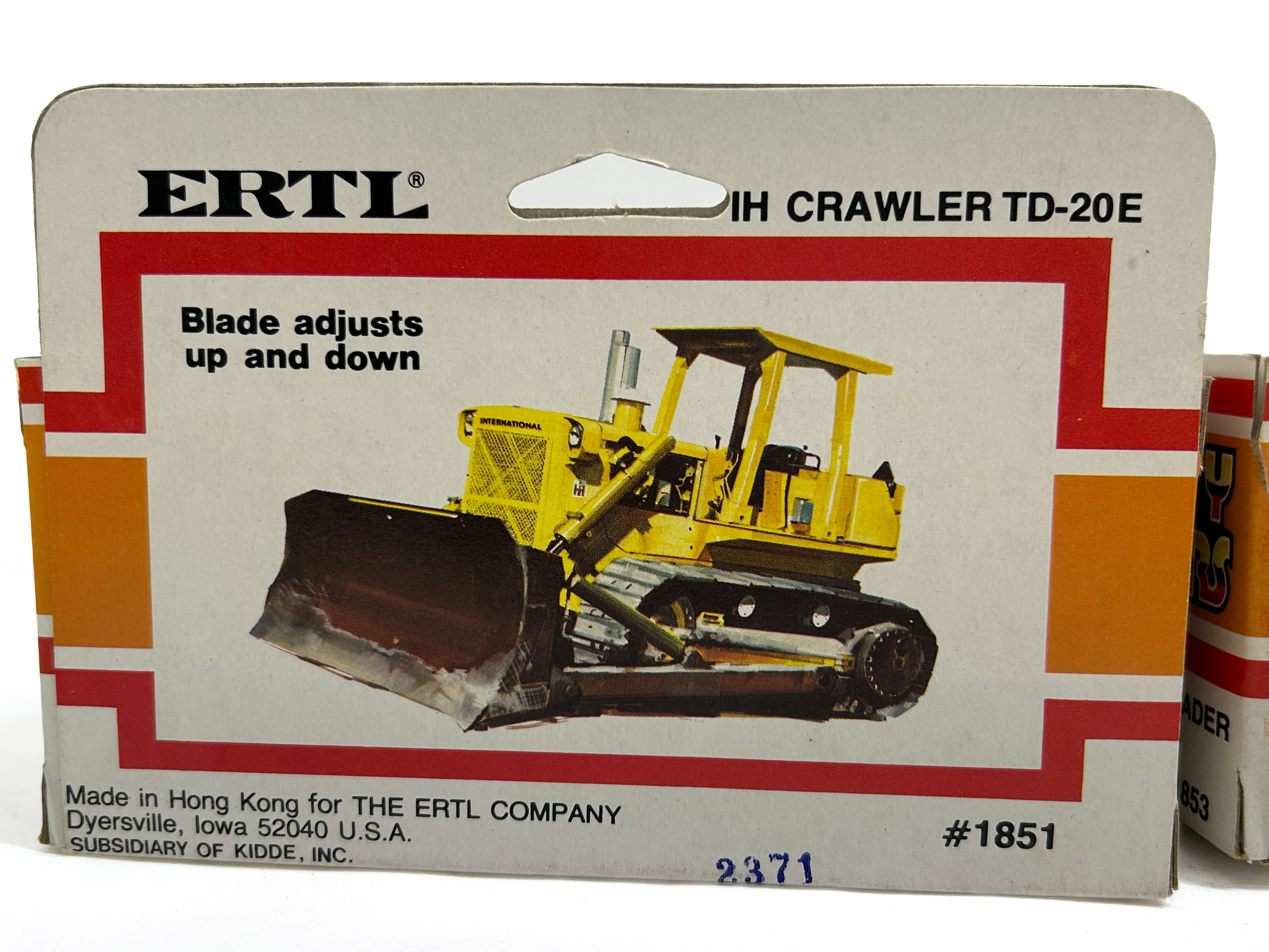 ERTL INTERNATIONAL HARVESTER DIE-CAST VEHICLES, 1984