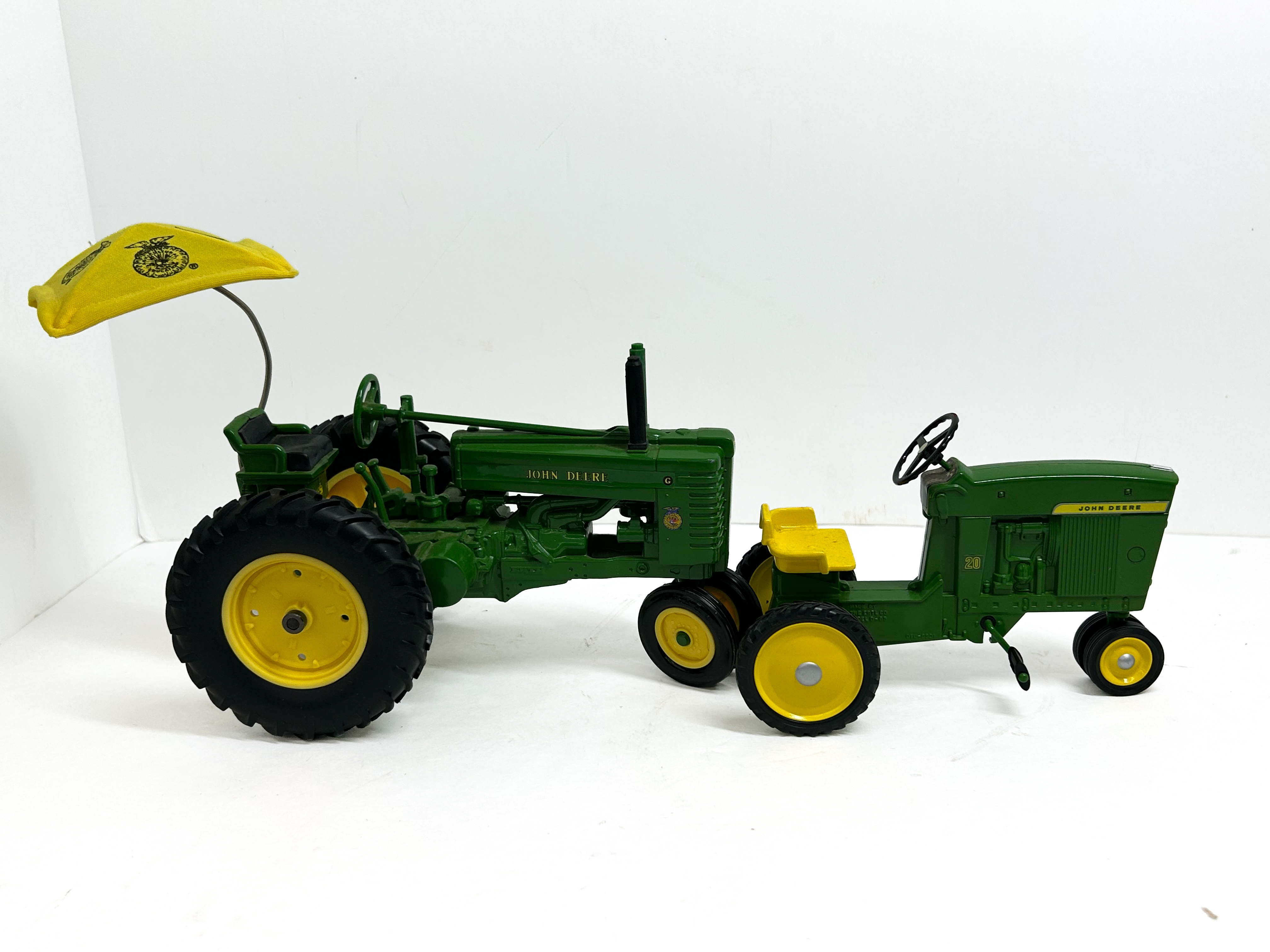 Ertl John Deere Model G and Model 20 Die-Cast Toy Tractors