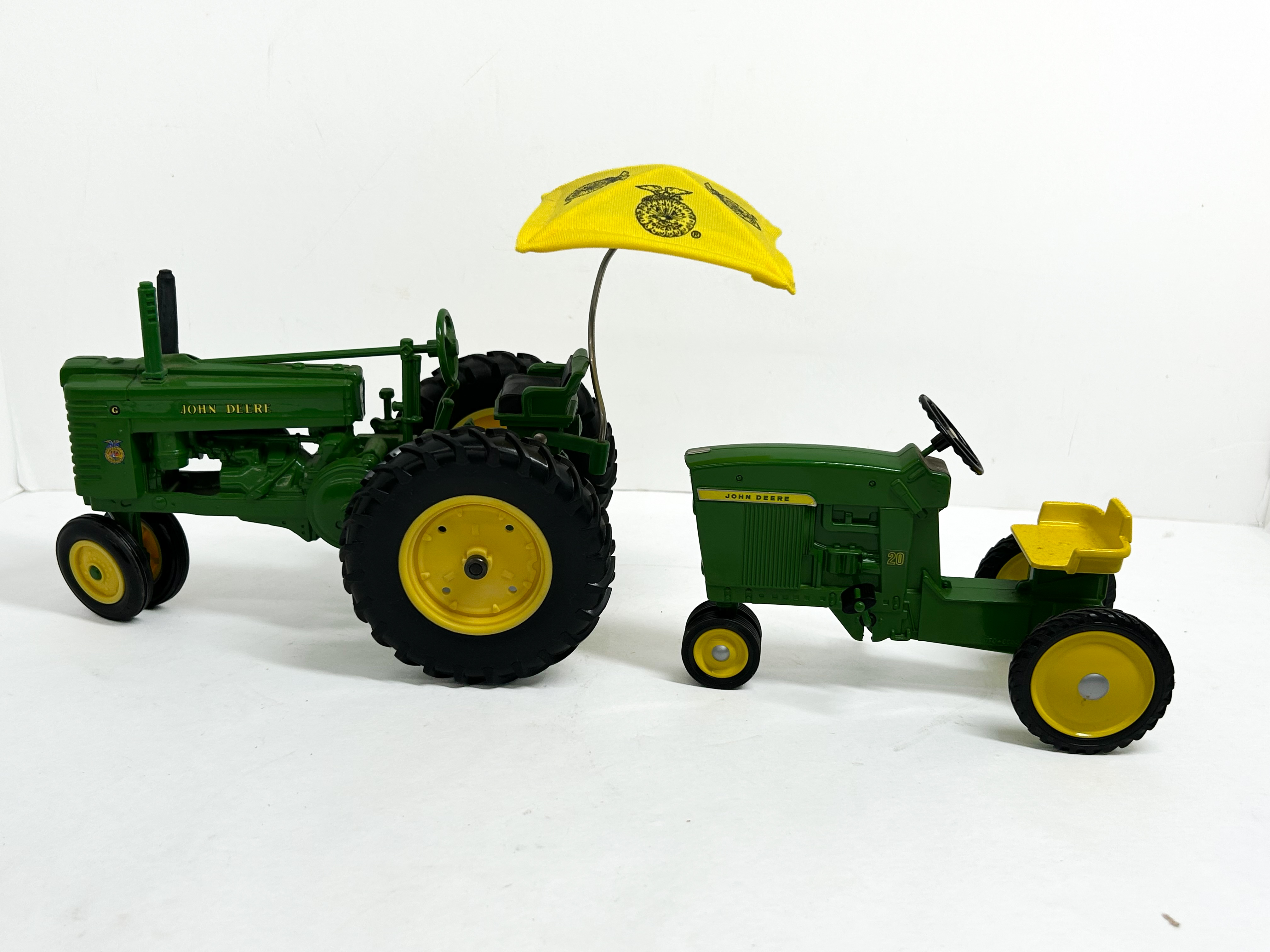 Ertl John Deere Model G and Model 20 Die-Cast Toy Tractors