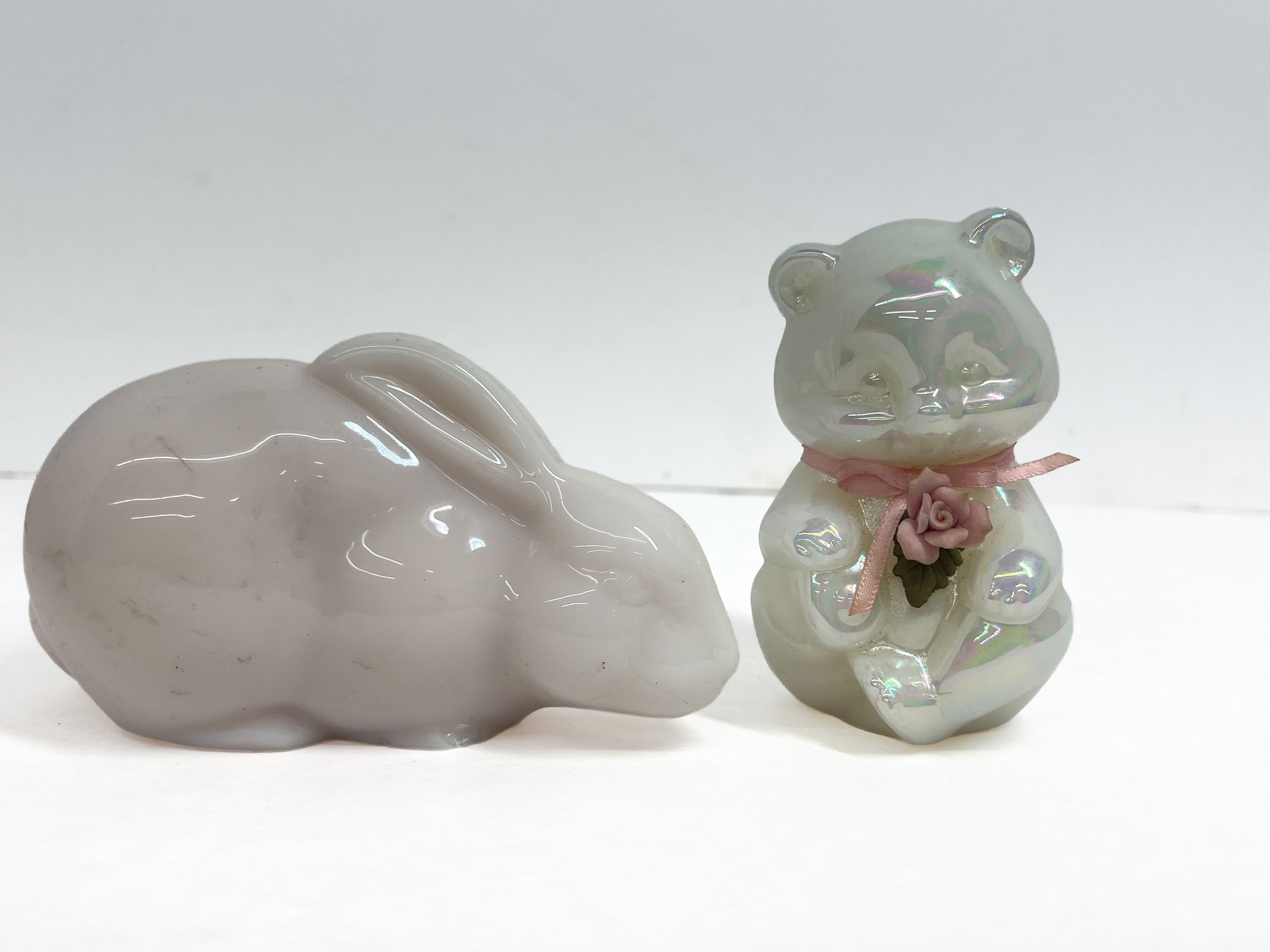FENTON GLASS ANIMAL FIGURINES 1990S
