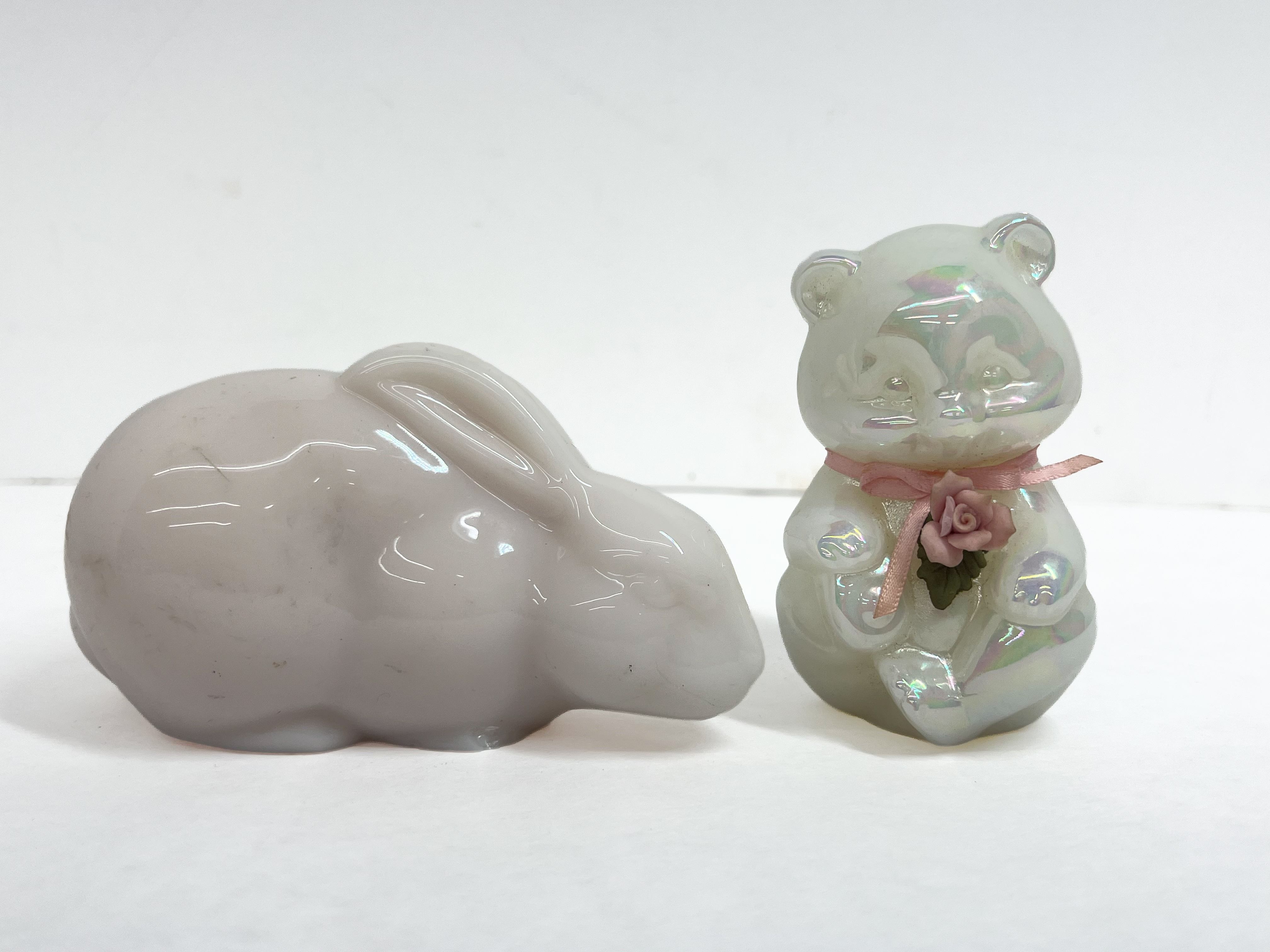 FENTON GLASS ANIMAL FIGURINES 1990S