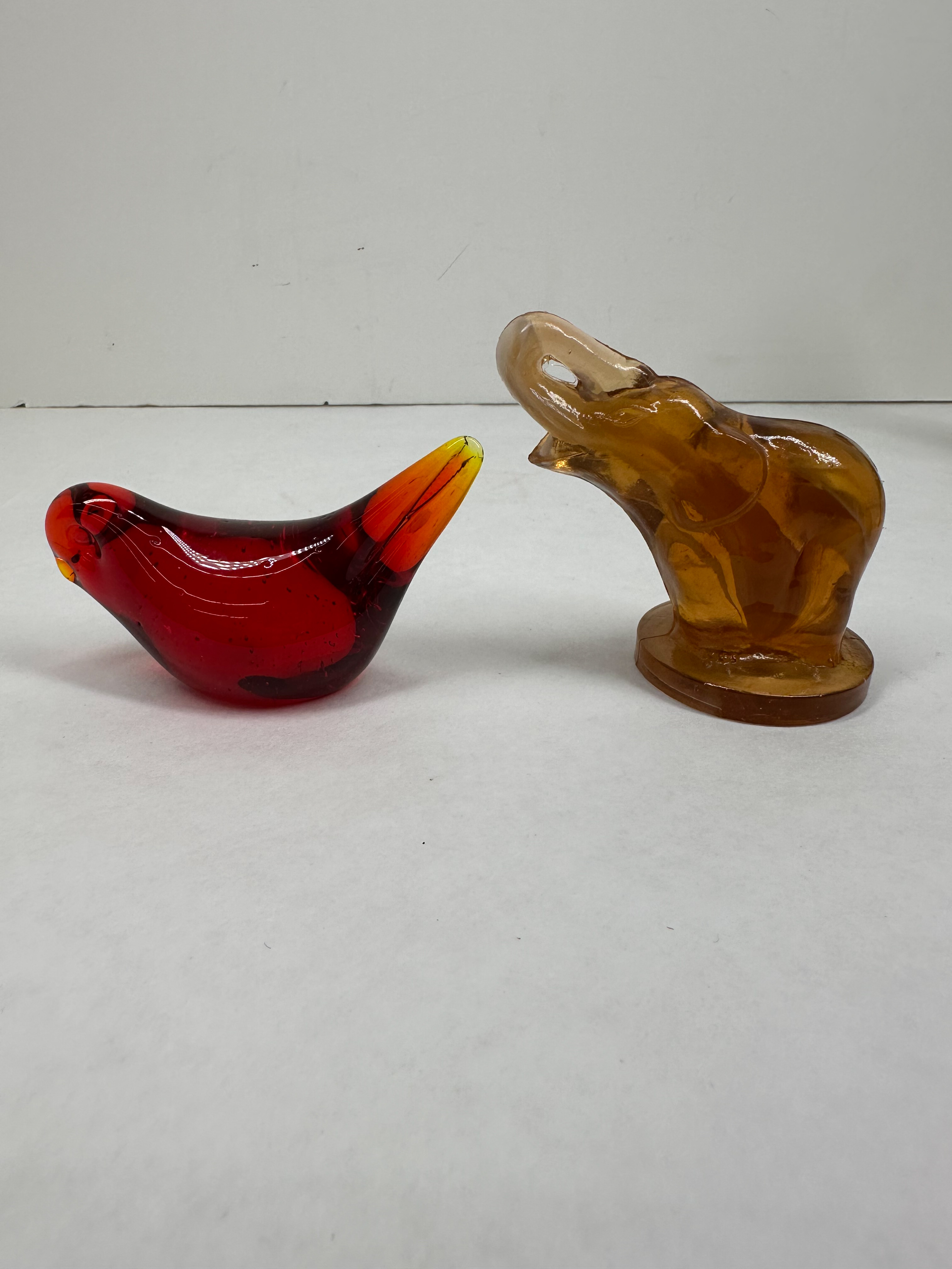 RAINBOW ART GLASS FIGURINE COLLECTION, MID-CENTURY
