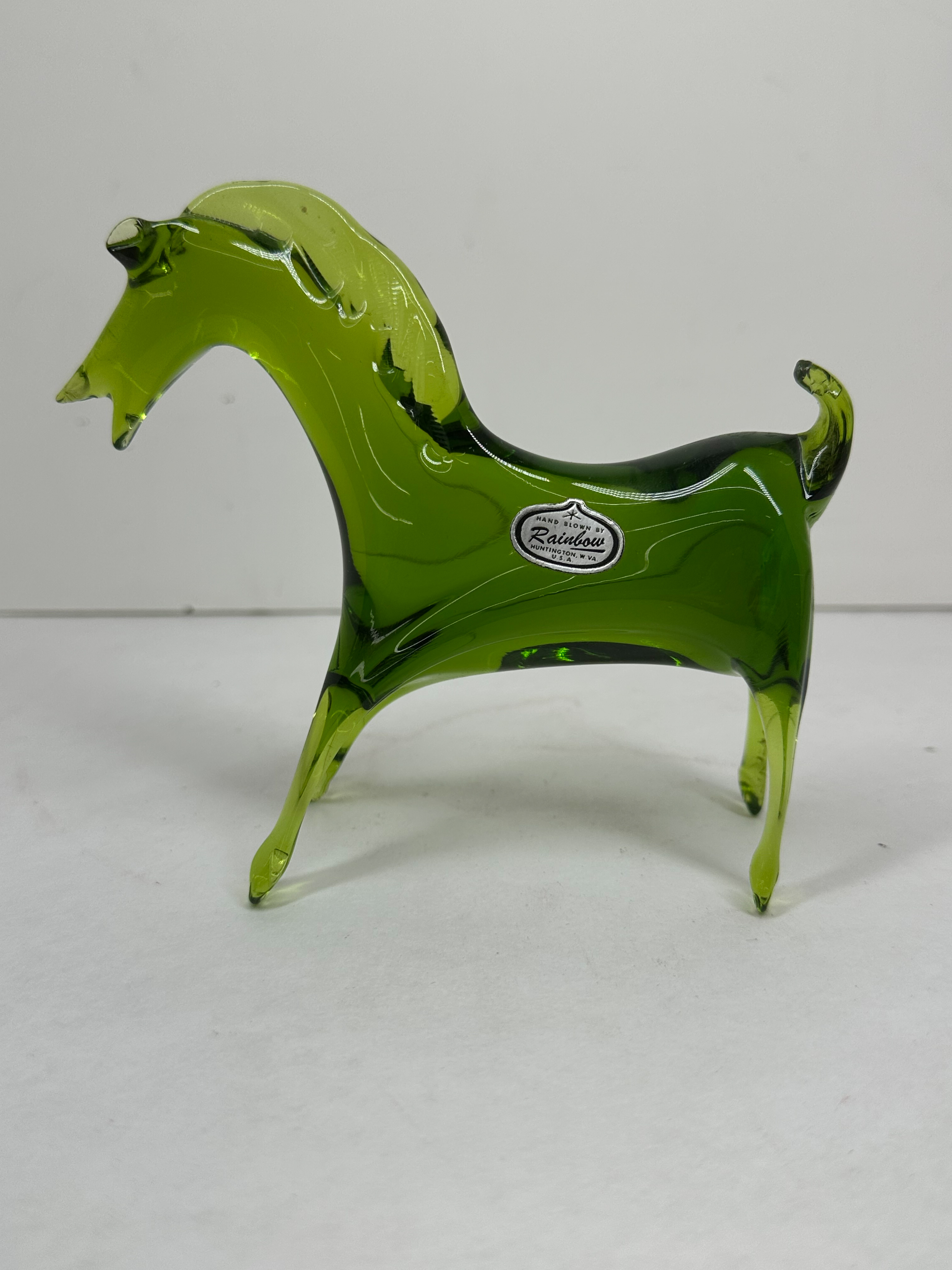 RAINBOW ART GLASS FIGURINE COLLECTION, MID-CENTURY