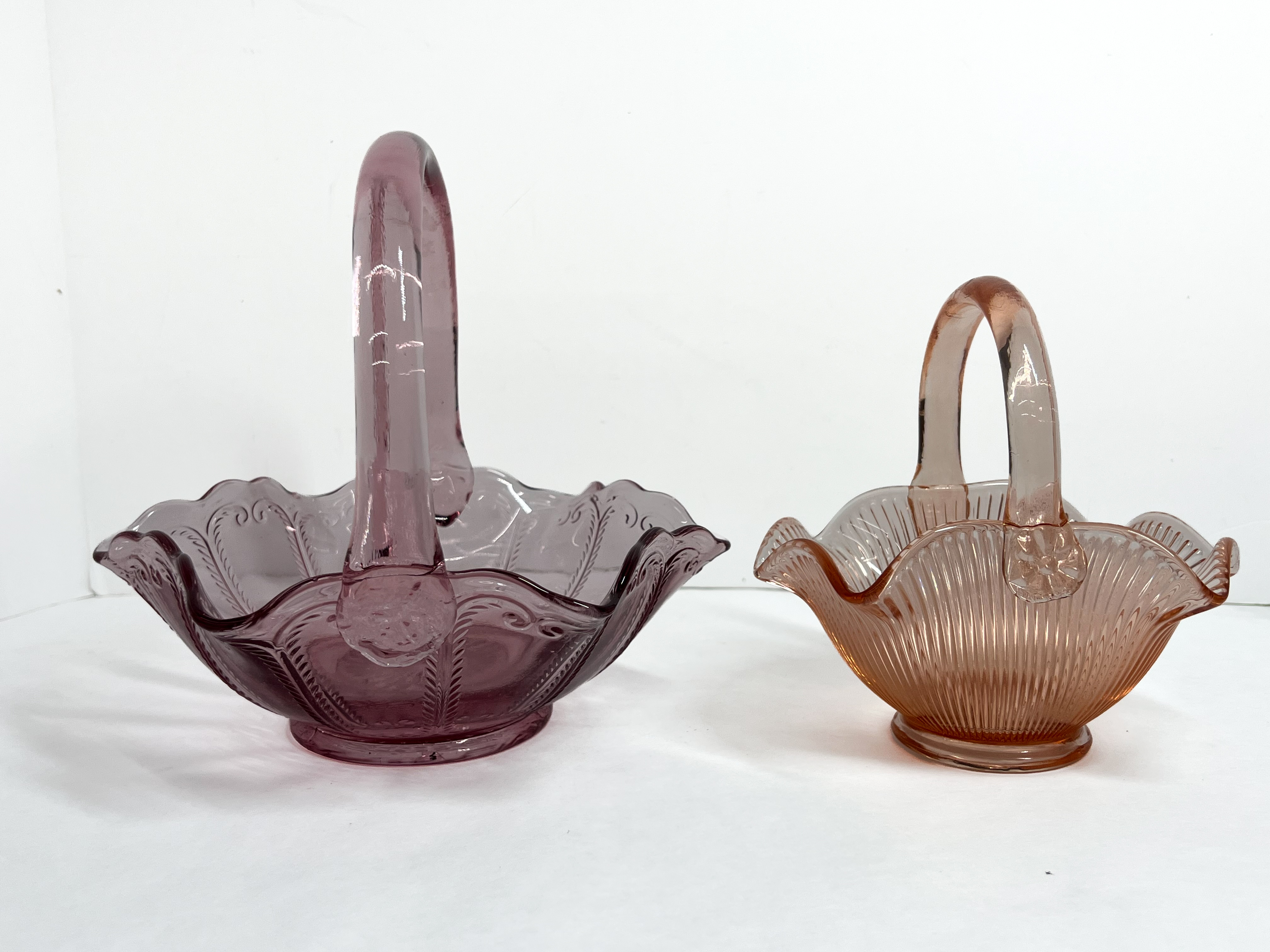 FENTON GLASS BASKETS, 20TH CENTURY