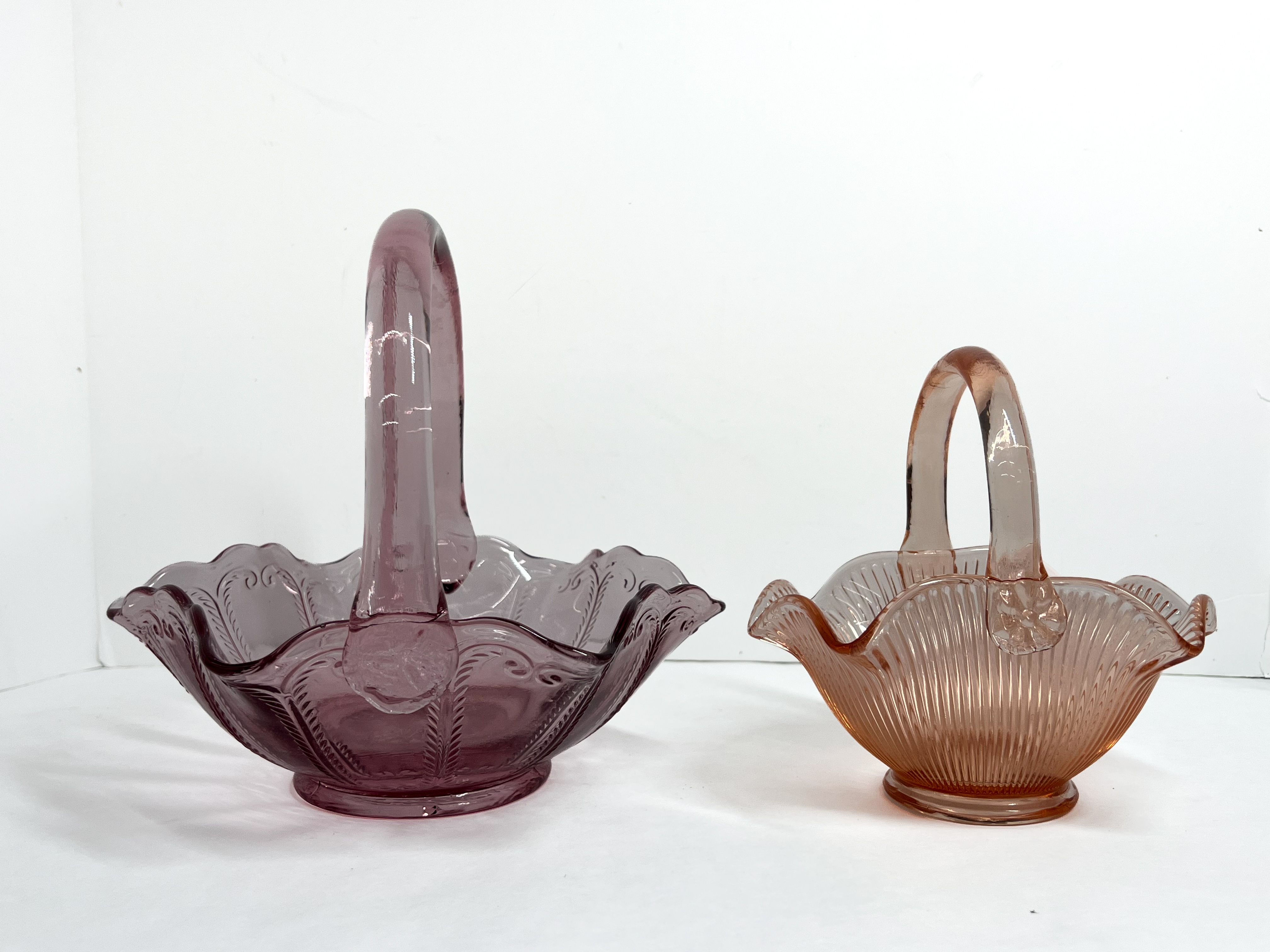 FENTON GLASS BASKETS, 20TH CENTURY