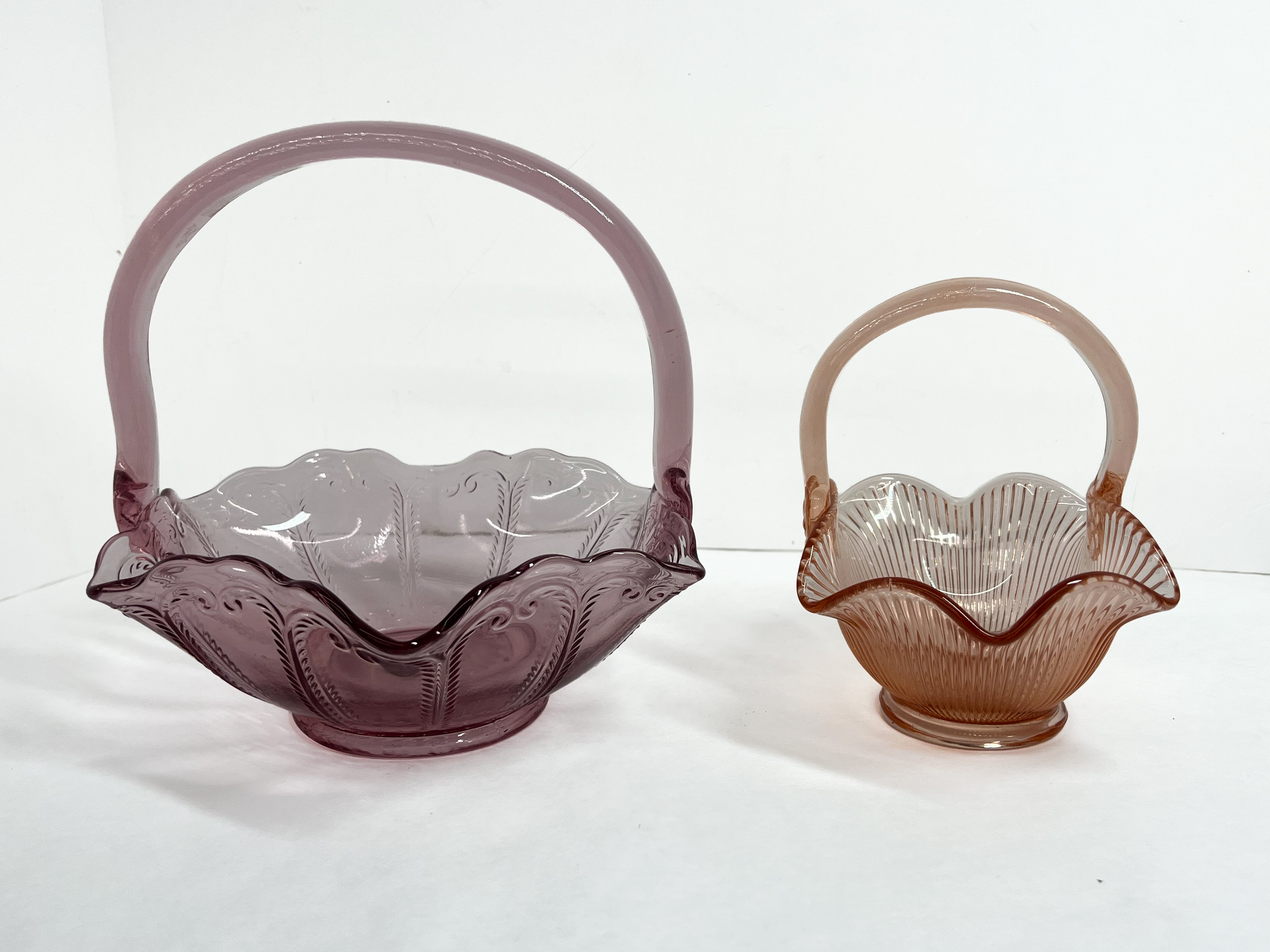 FENTON GLASS BASKETS, 20TH CENTURY