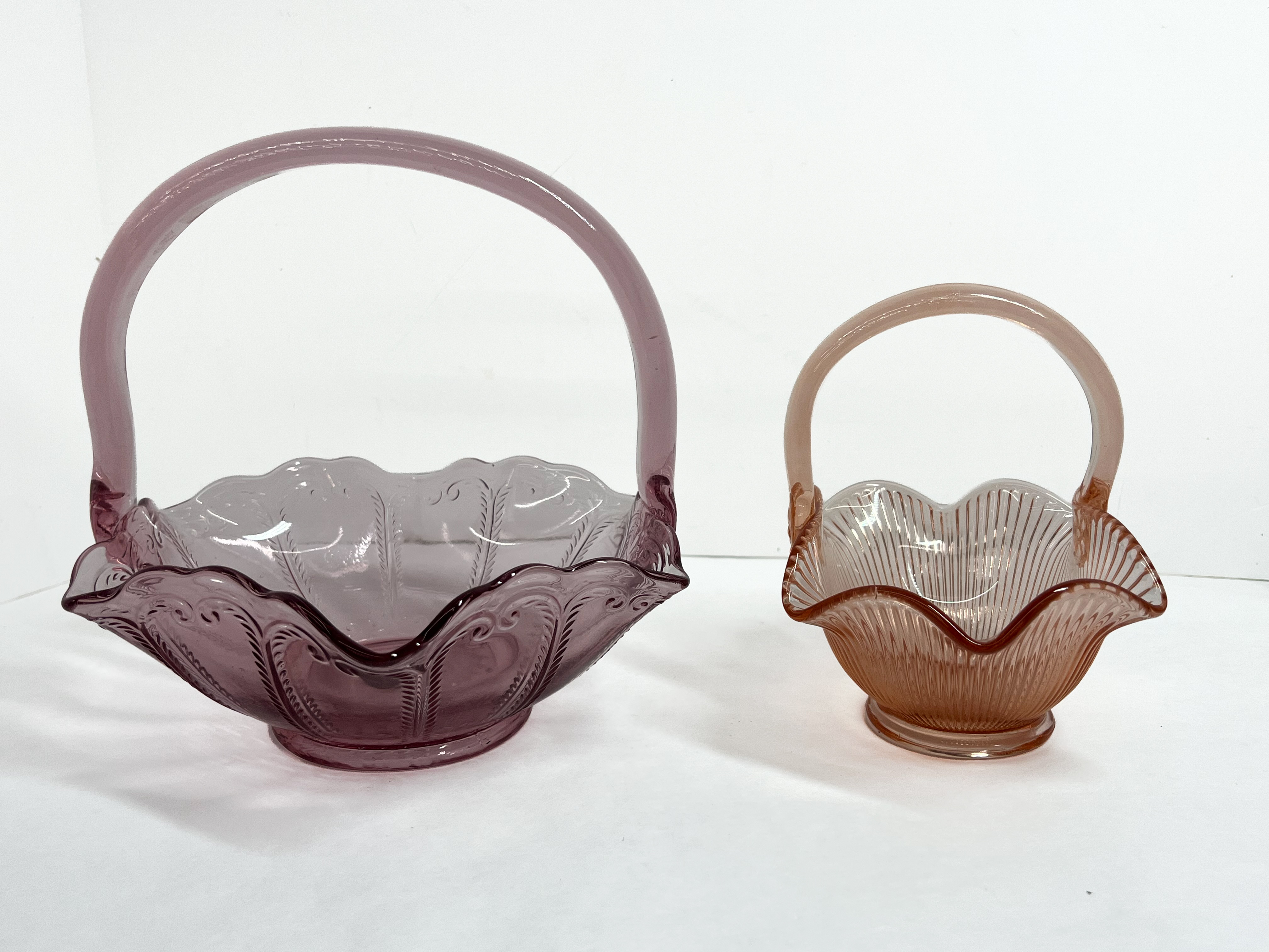FENTON GLASS BASKETS, 20TH CENTURY