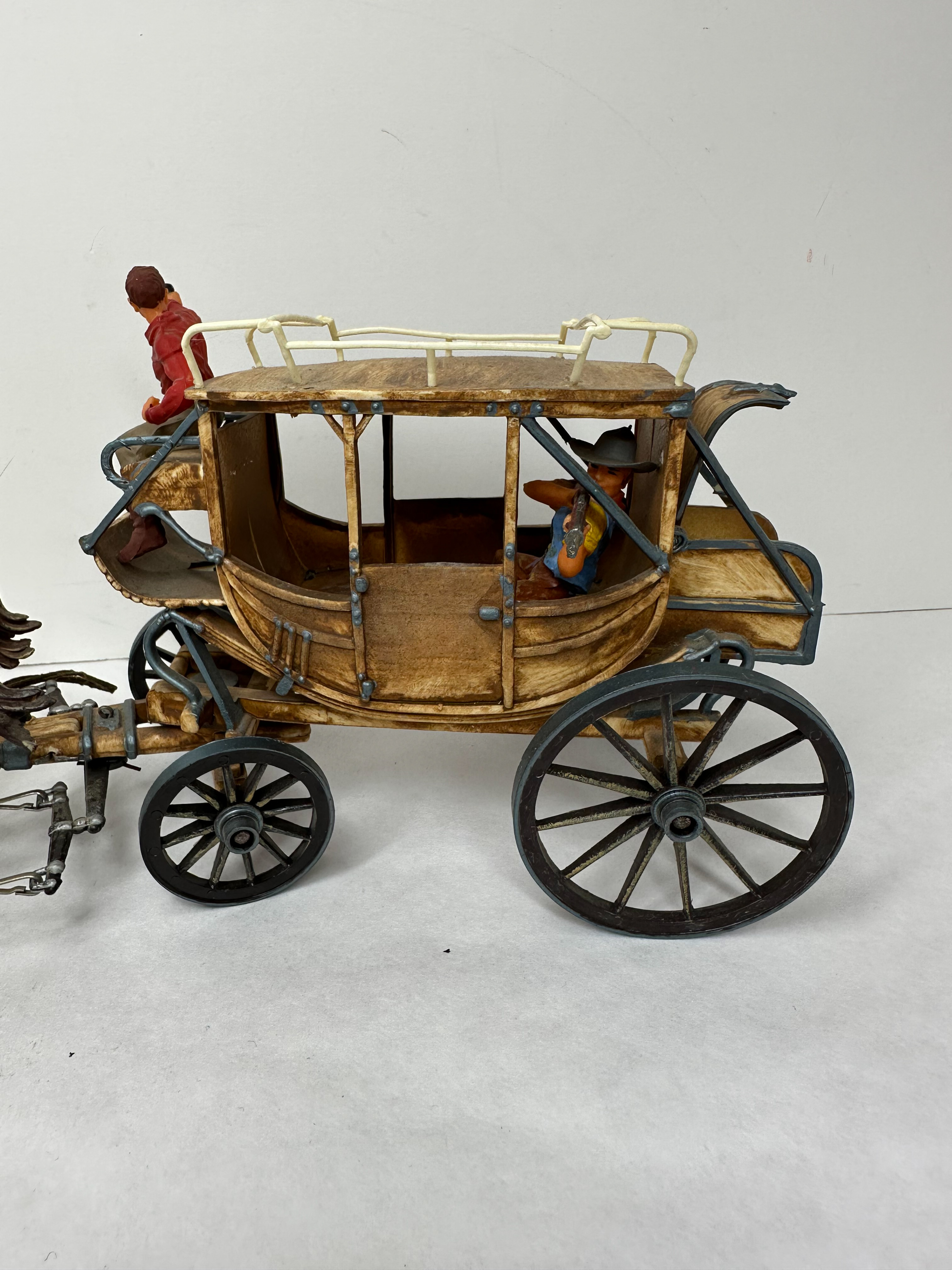 ELASTOLIN WESTERN STAGECOACH TEAM VINTAGE